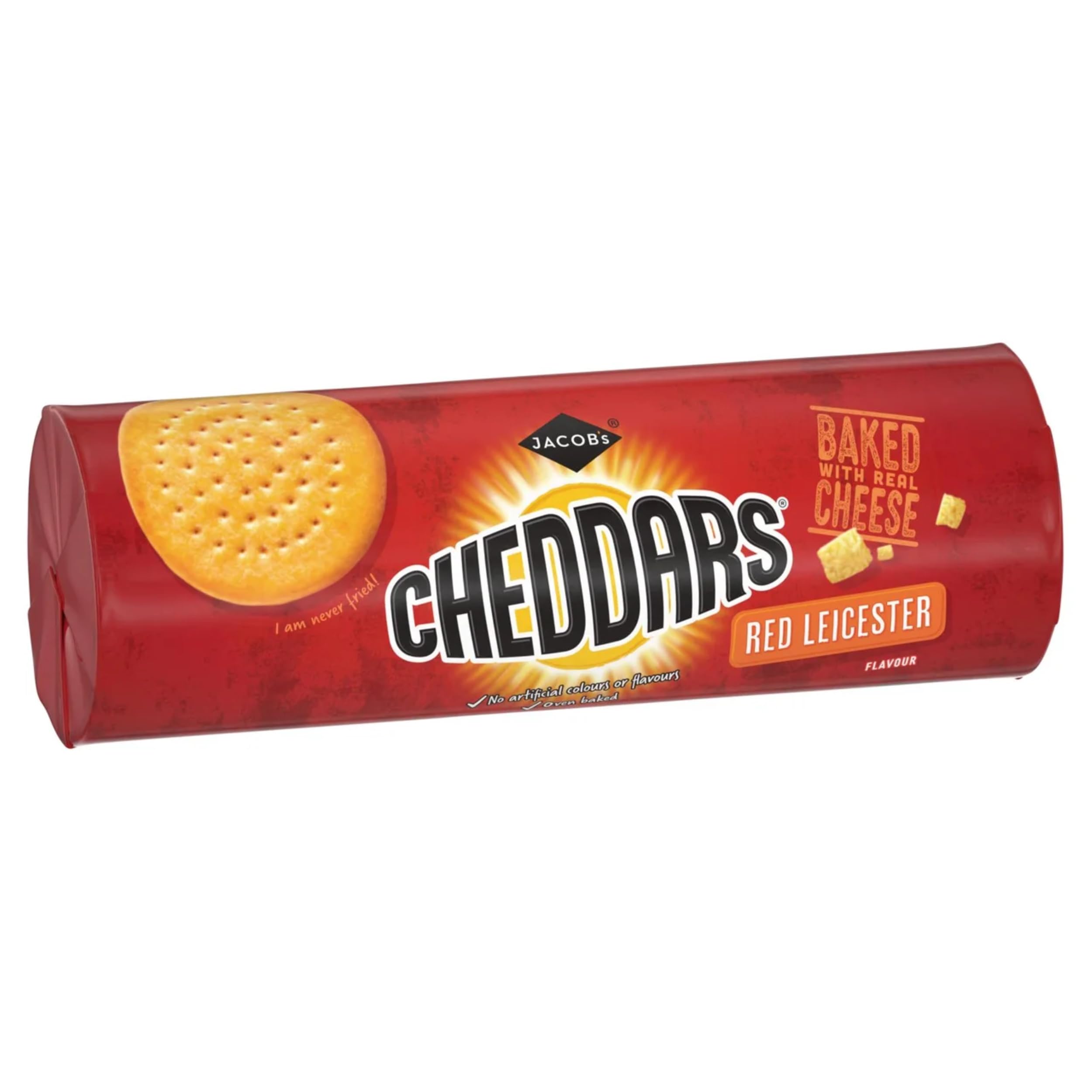 Jacob's Cheddars Red Leicester Flavour Cheese Biscuits, 150 g