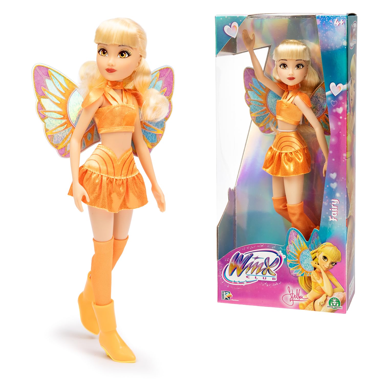 Winx Club Stella Fairy Doll - Glitter Wings, Articulated Joints, Removable Wings | 30.5 cm | Ages 4+ 1