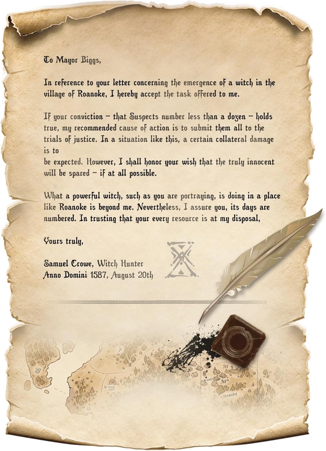 Capstone Games Pagan: The Fate of Roanoke - Asymmetrical 2-Player Card Game 3