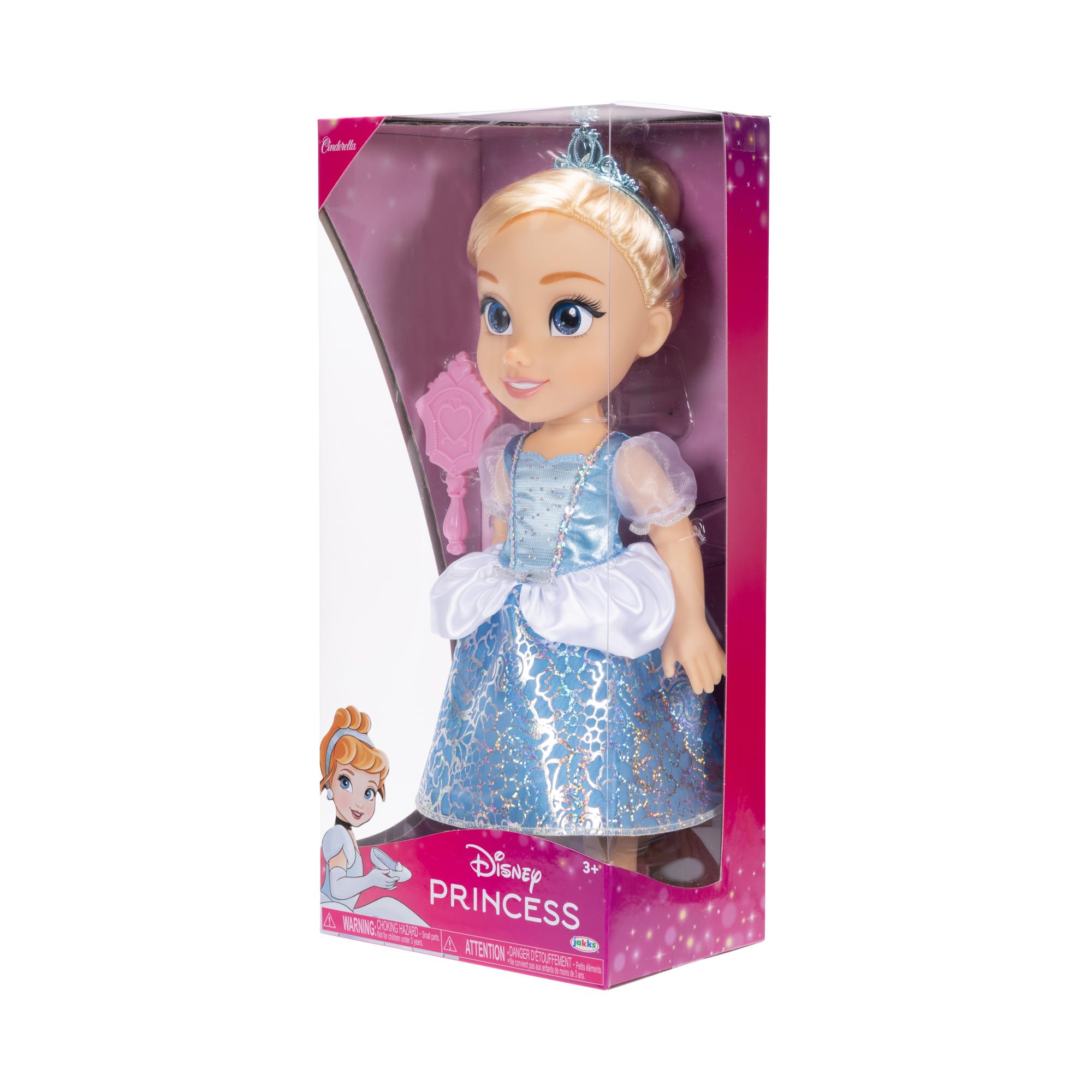 Disney Princess Cinderella Doll - 14" Shimmery Holofoil Dress with Royal Reflection Eyes, Ages 3+ 4