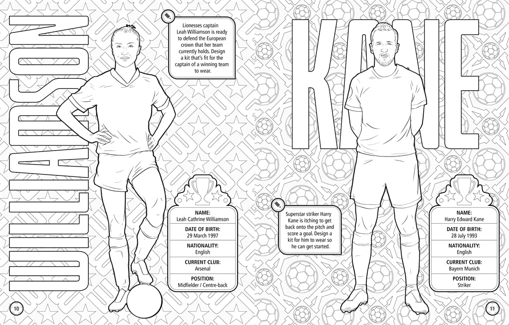 Dino Books Ultimate Football Heroes: Team Kit Designer Colouring Book | Paperback | Ages 6-10