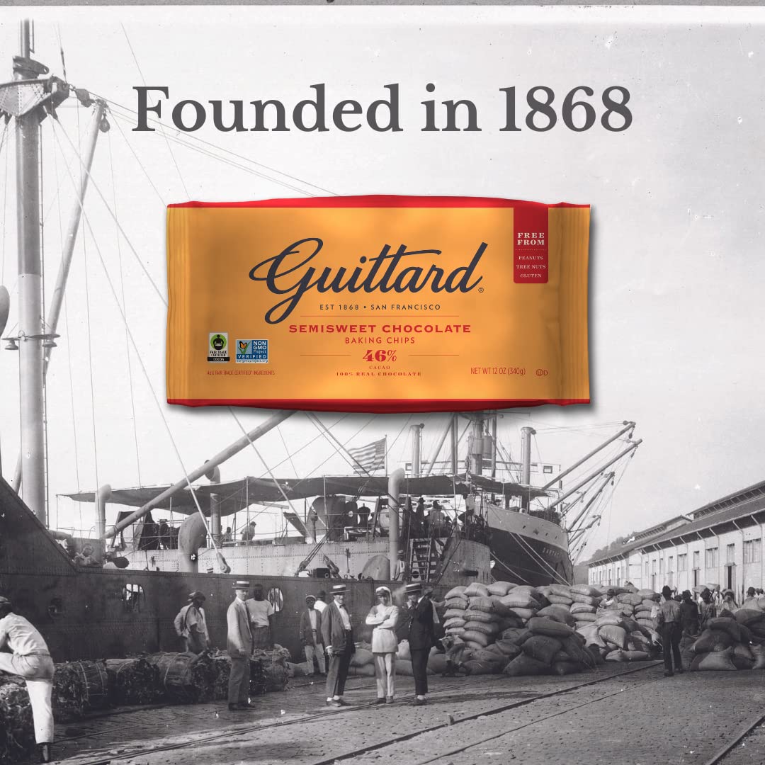Guittard Semi-Sweet Chocolate Baking Chips 46% Cacao - 340 g 4