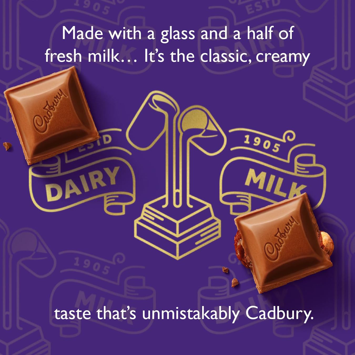 Cadbury Dairy Milk Giant Buttons Creamy Milk Chocolate Sharing Bag 330g 6
