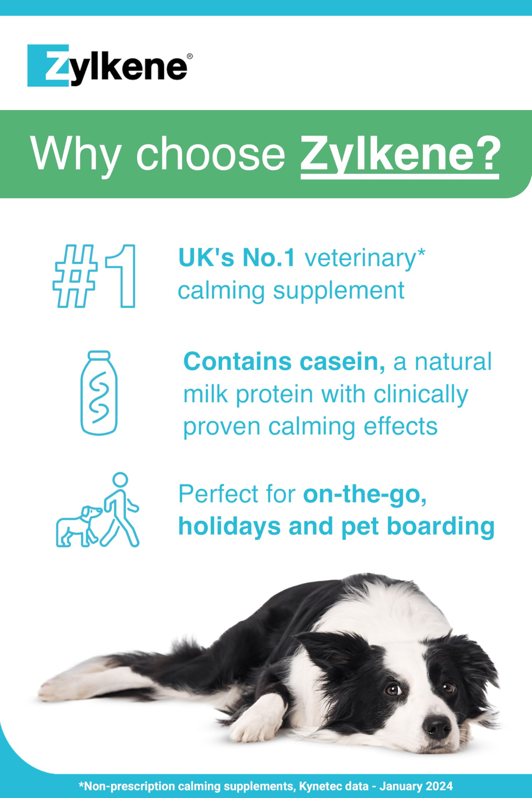 Zylkene Calming Chews for Medium Dogs (10 to 30kg) | Promotes Relaxation | 14 Chews