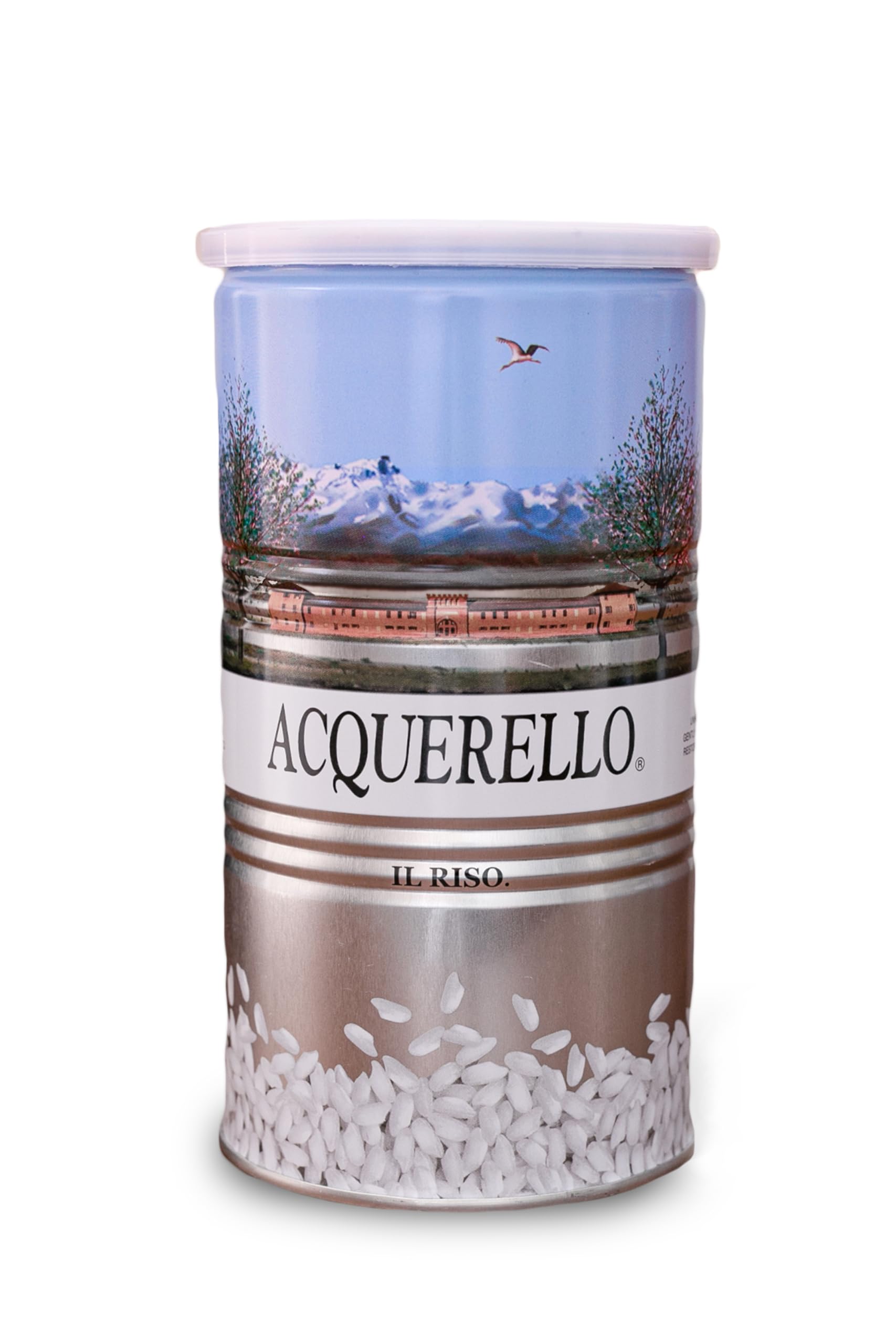 Acquerello Carnaroli Rice Aged 1 Year – 1kg Tin – Premium Italian Risotto Rice