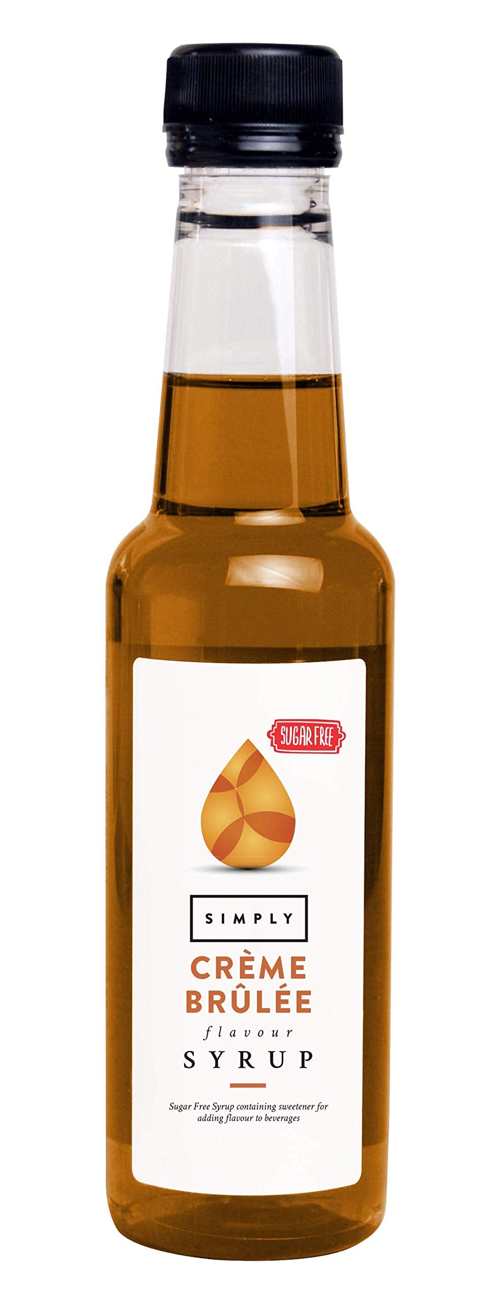 Simply Sugar Free Crème Brûlée Syrup - Low Calorie, Vegan & Nut Free Coffee Syrup