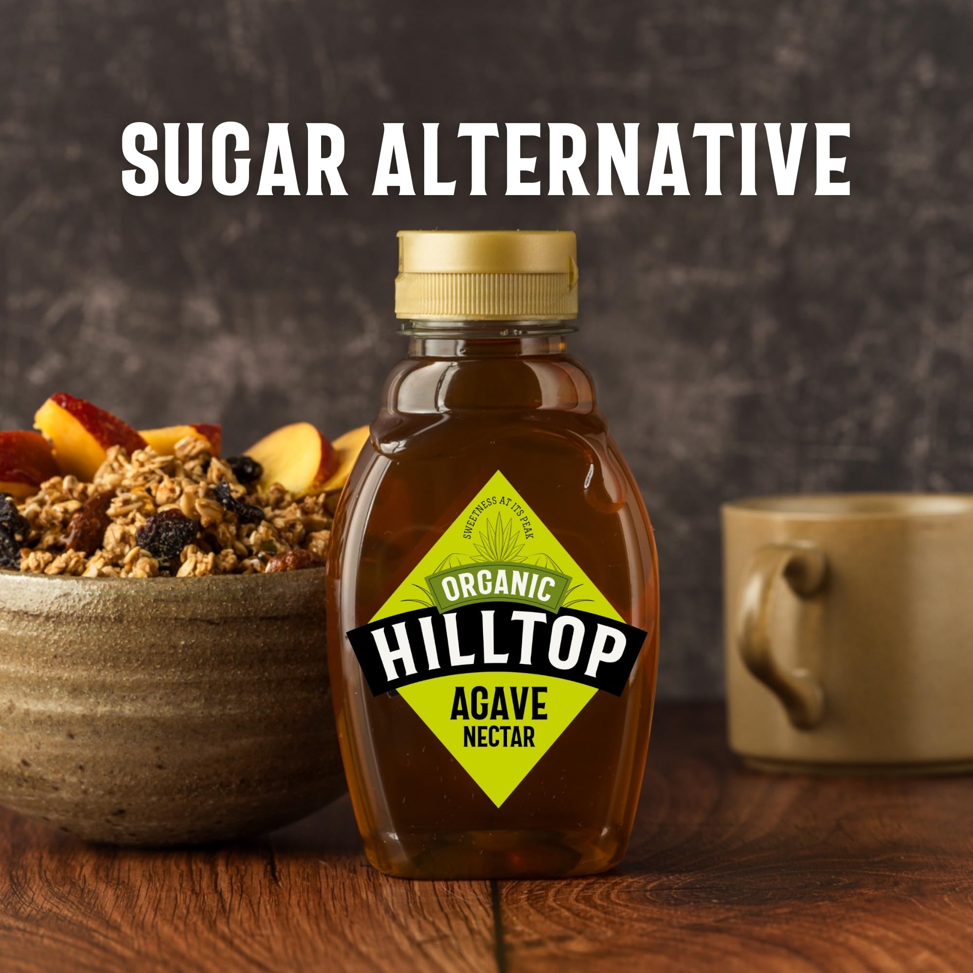 Hilltop Honey - Organic Agave Nectar Squeezy Bottle 330g 9