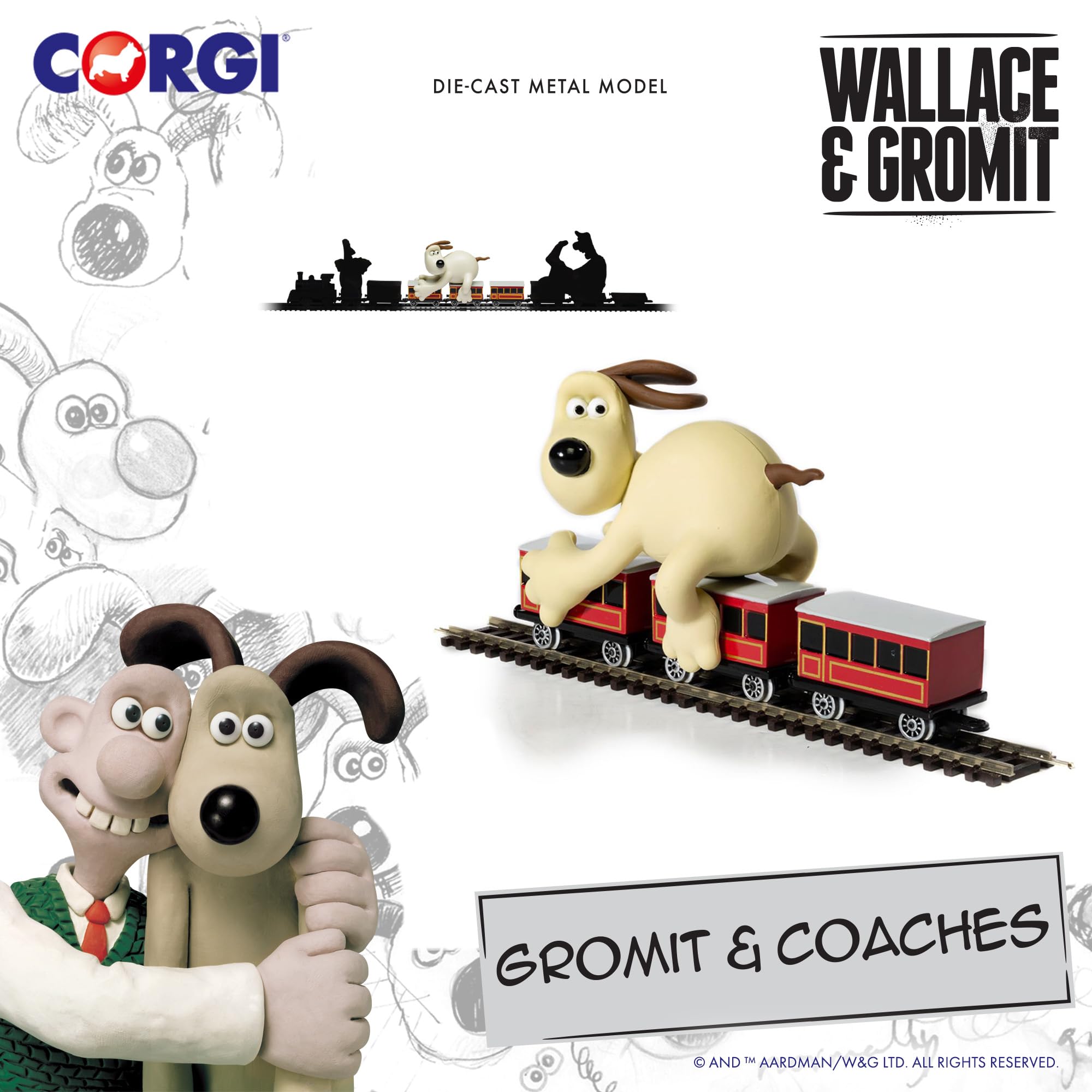 Corgi Train Chase Collection - Gromit Diecast Train Toy CC80603 3