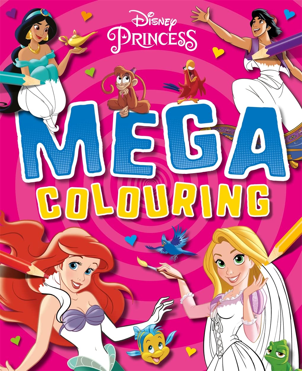 Disney Princess: Mega Colouring - 160 Pages | Paperback | Ages 4-6