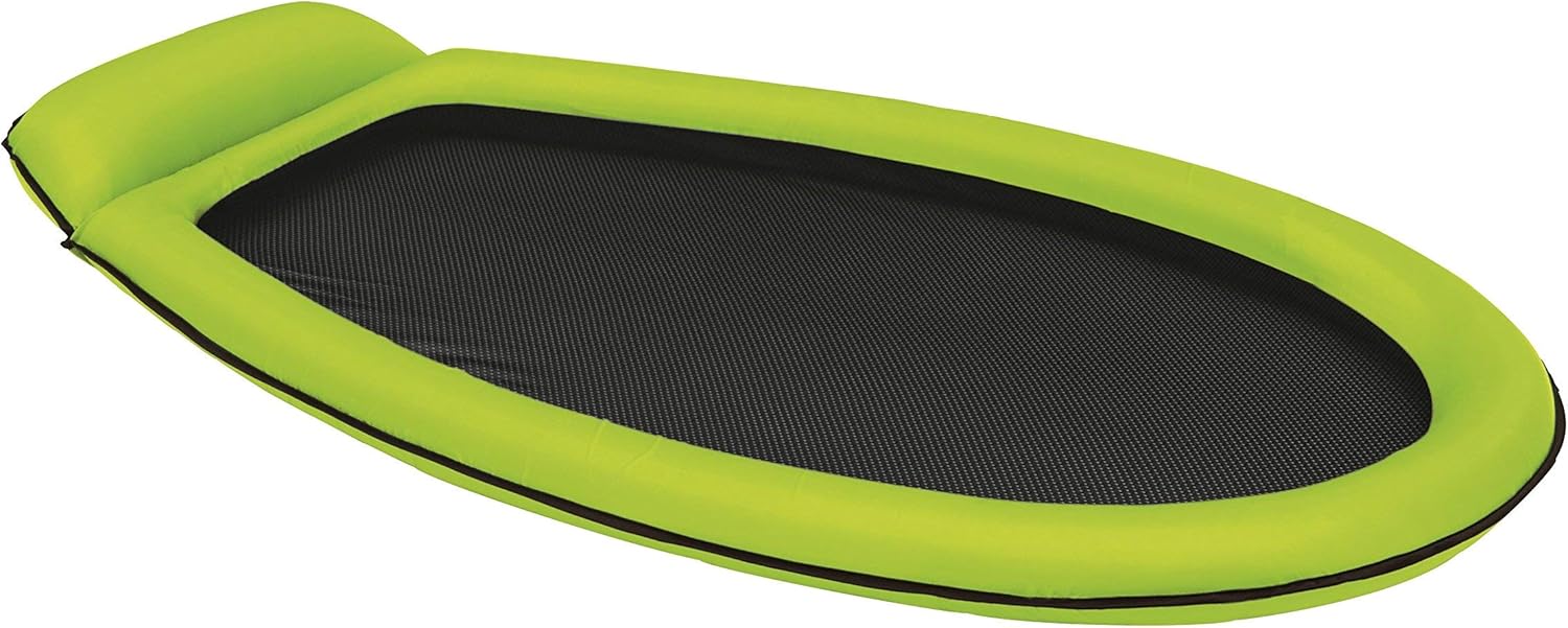 Intex Mesh Lounge Mat - 178x94 cm with Built-In Pillow and Dual Air Chambers