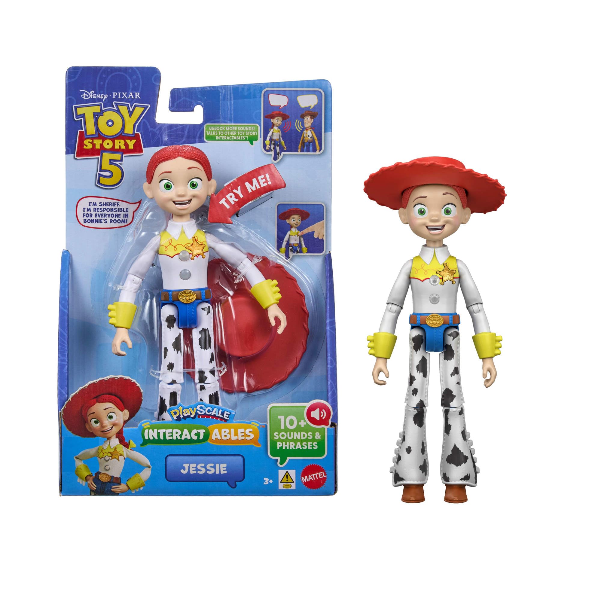 Mattel Disney and Pixar Toy Story 5 Interactables Jessie Action Figure - 7 Inch Scale