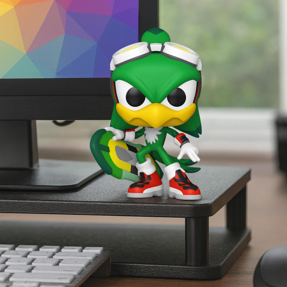 Funko Pop! Games: Sonic the Hedgehog Jet the Hawk with Board Vinyl Figure - 9.5 cm