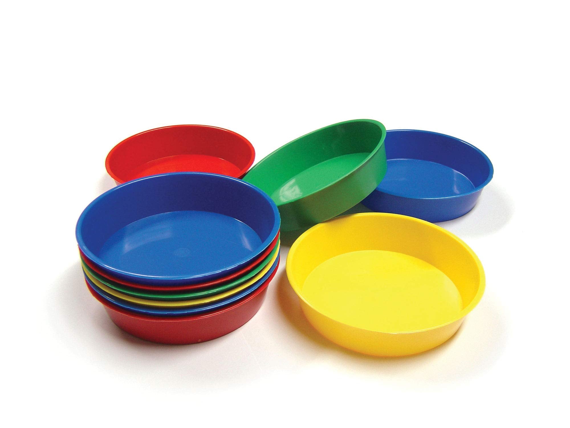 Baker Ross AG560 Plastic Paint Palettes for Kids - Pack of 10, Assorted Colors | 13 cm Diameter 2