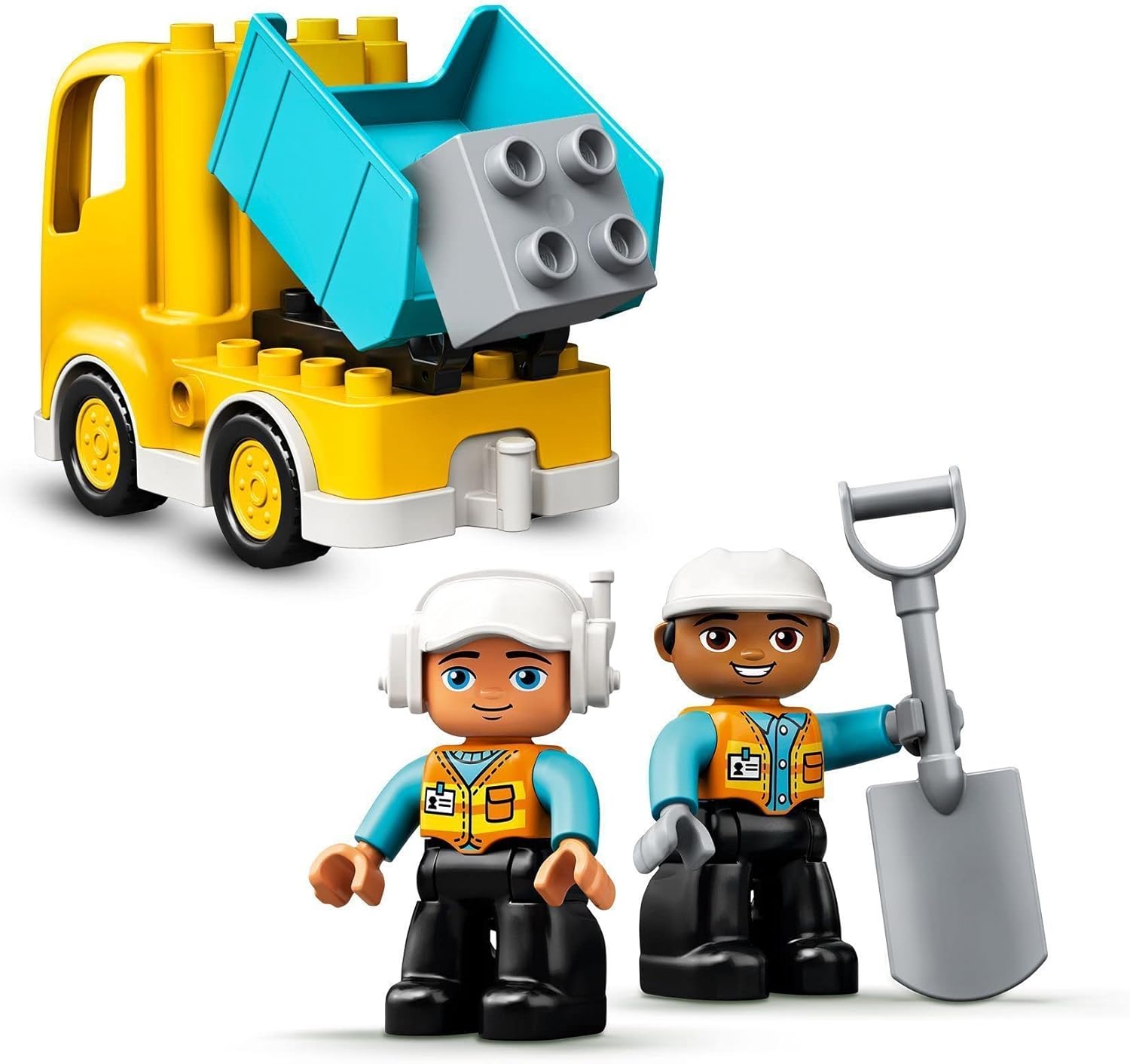 LEGO DUPLO Town Truck & Tracked Excavator Construction Playset for Toddlers 2+ 4