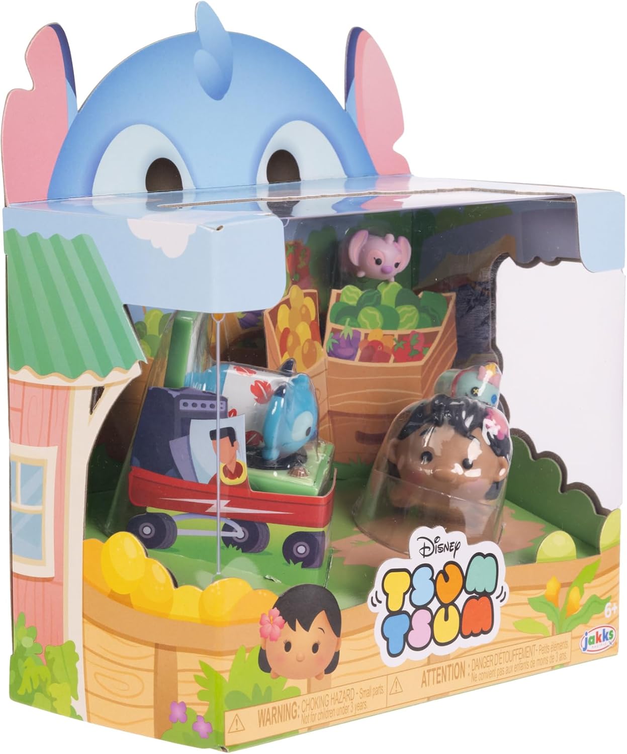 Disney Tsum Tsum Lilo & Stitch Story Moment Set - 4 Figures with Accessory in Window Box 9