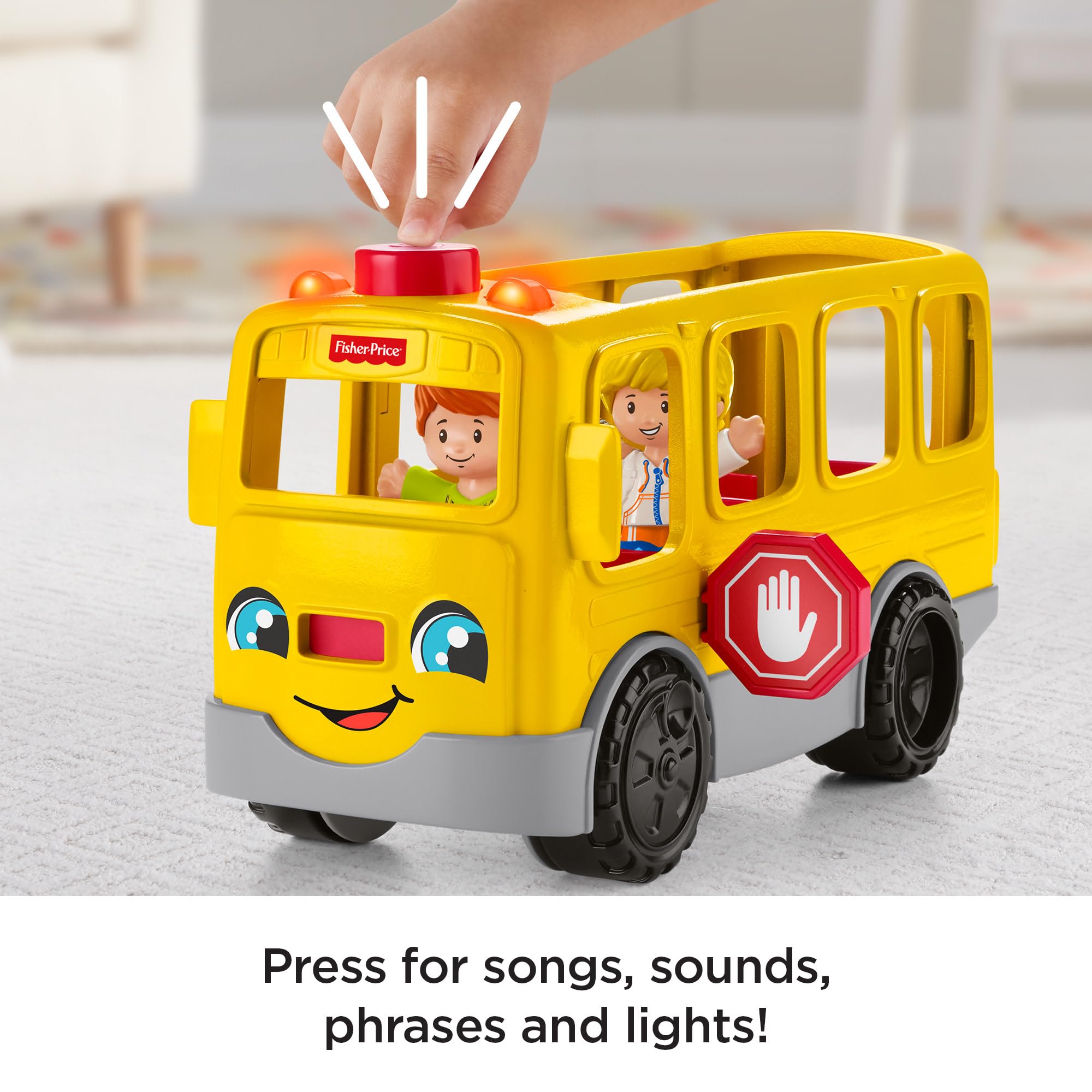 Fisher-Price Little People Sit with Me School Bus - Multilanguage Edition, Ages 1-5 5