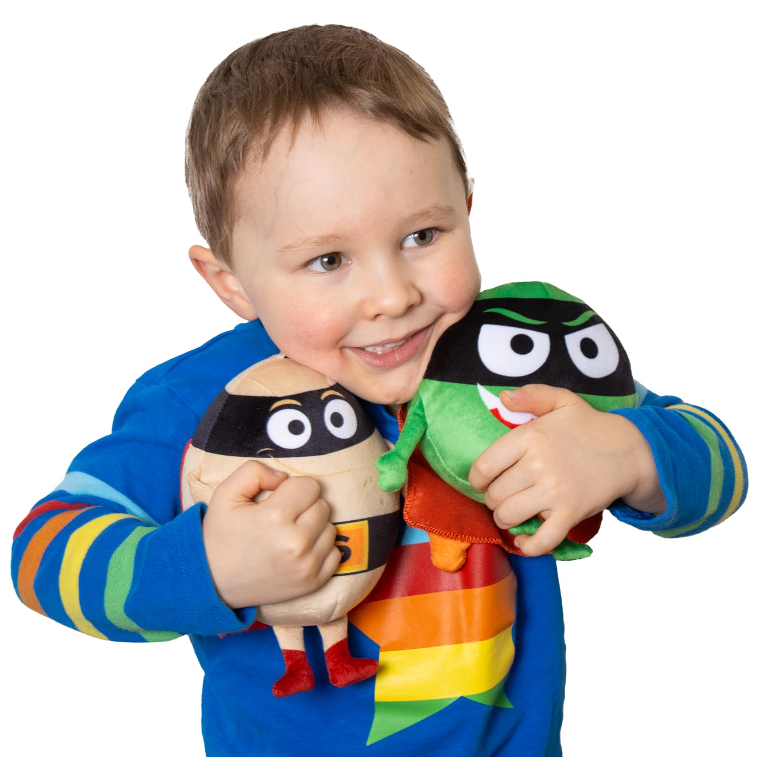 Supertato Brand Supertato & Evil Pea Soft Toy Twin Pack - CBeebies Characters 3