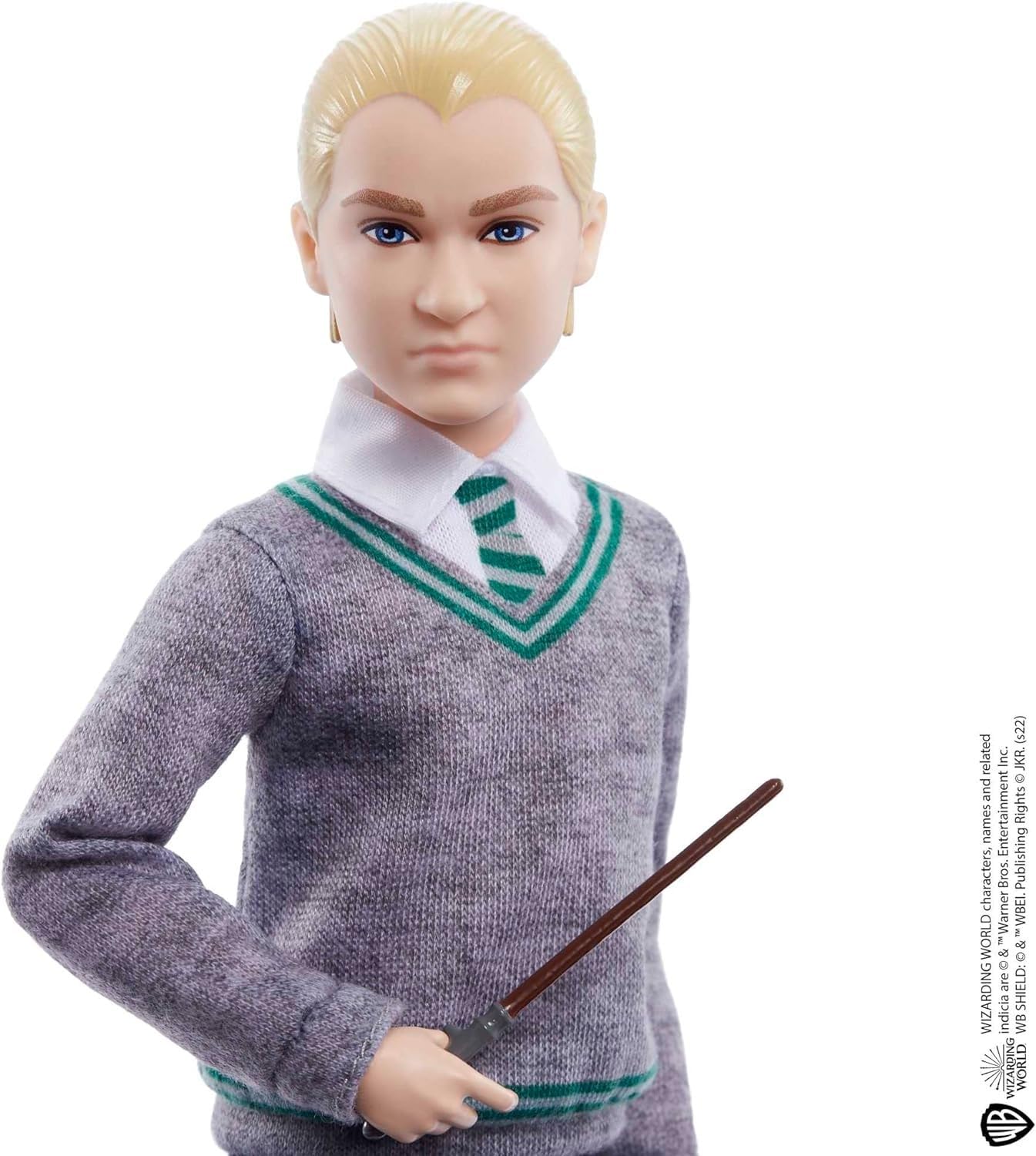 Harry Potter Draco Malfoy Action Figure - 11-Point Articulation, Hogwarts Uniform & Wand - Collectible Toy for Kids 6-12 4