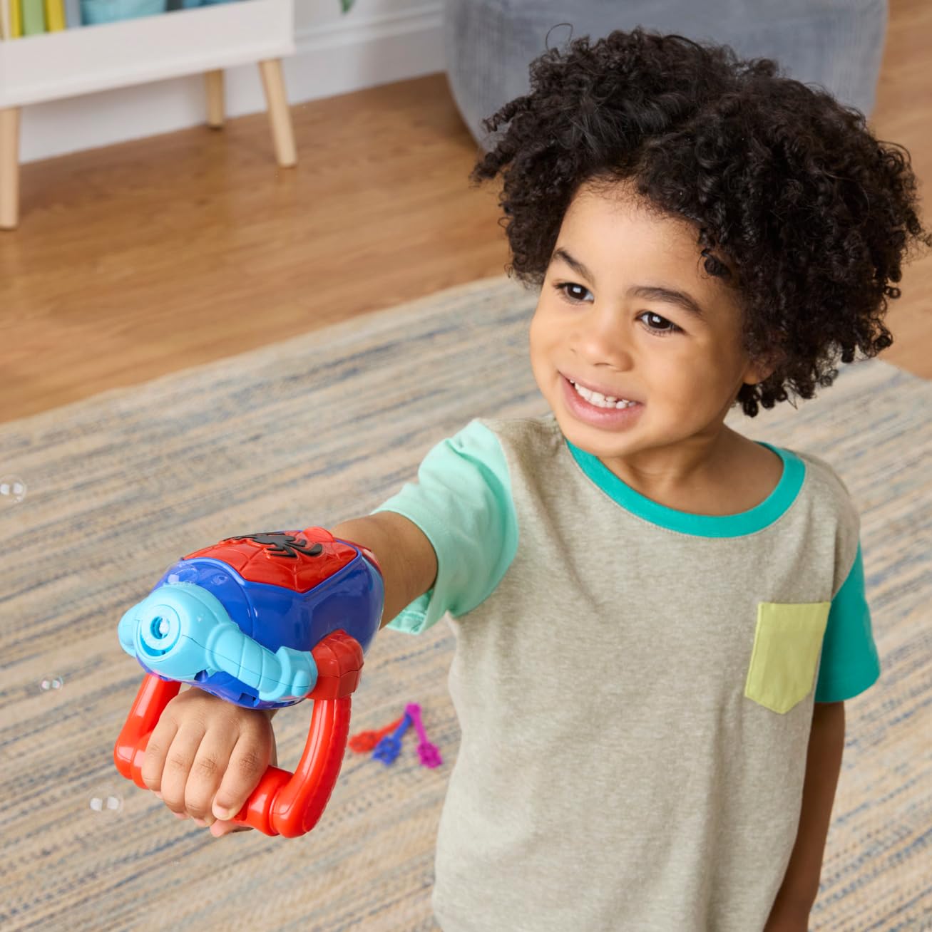 Spidey and His Amazing Friends Water-Webs Bubble Slinger Electronic Toy - Ages 3+ 7