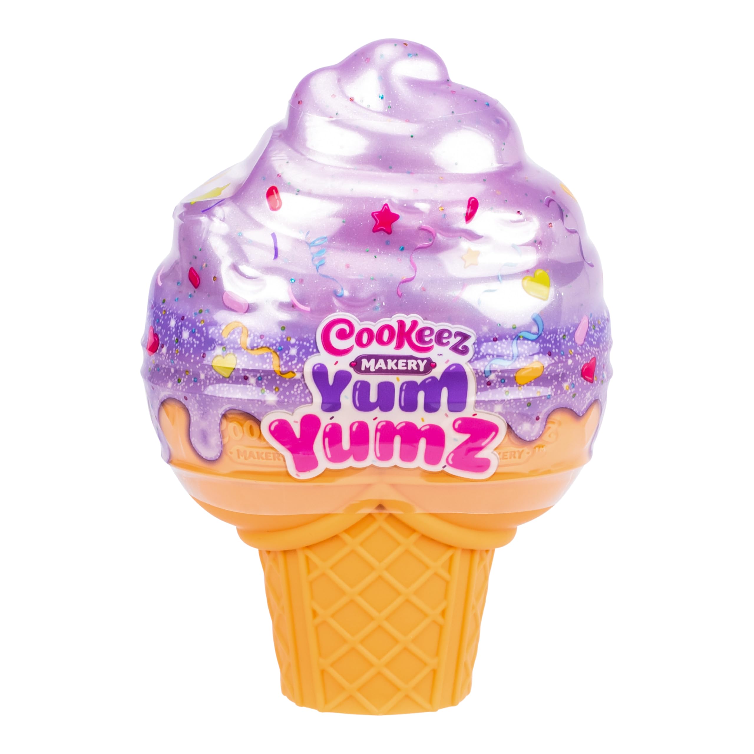 Cookeez Makery Yum Yumz Twin Pack - 2 Scented Surprise Plush Pets in Ice Cream Cone Playset