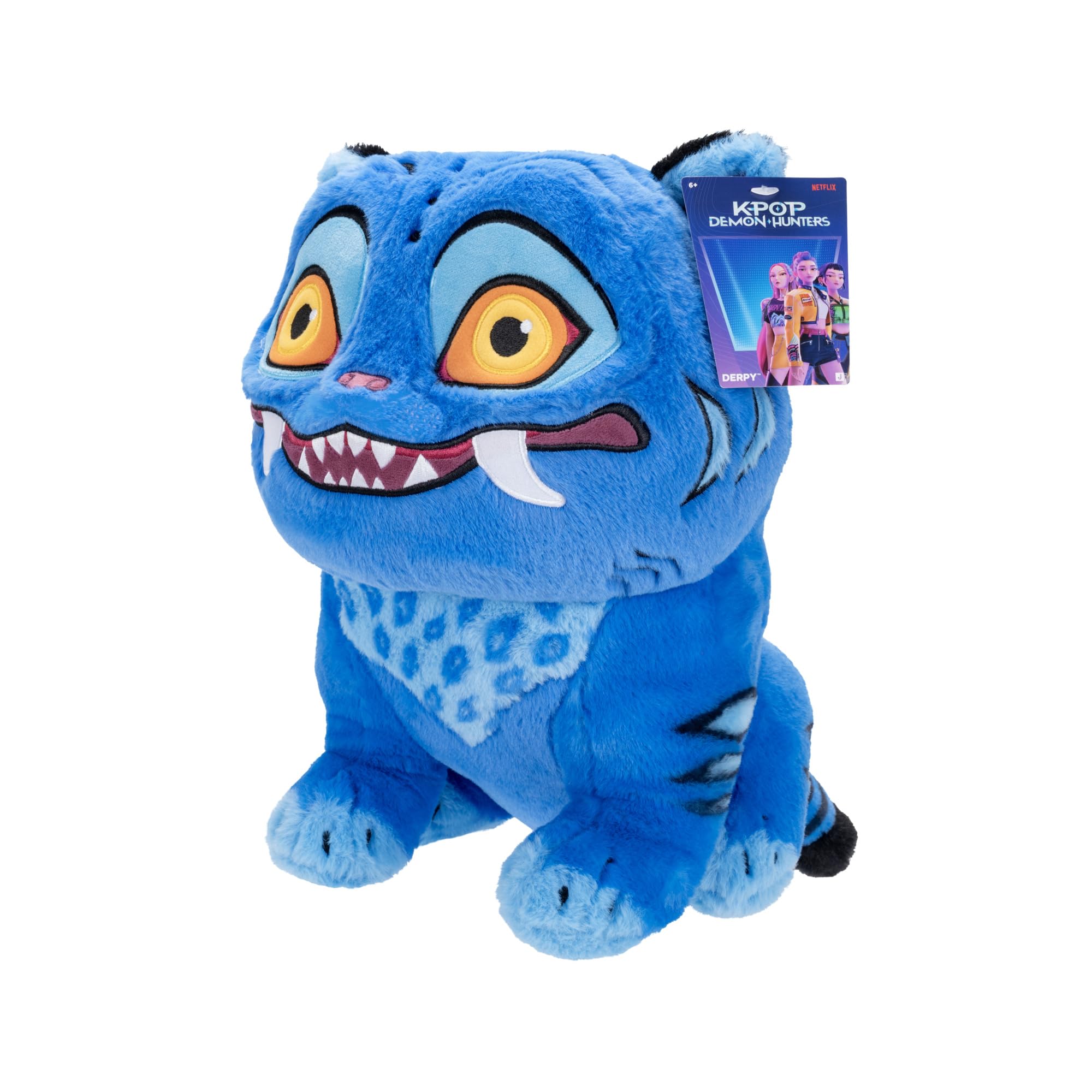 Jazwares KPop Demon Hunters Derpy Tiger 12-inch Soft Doll Plush | Polyester | Unisex Children