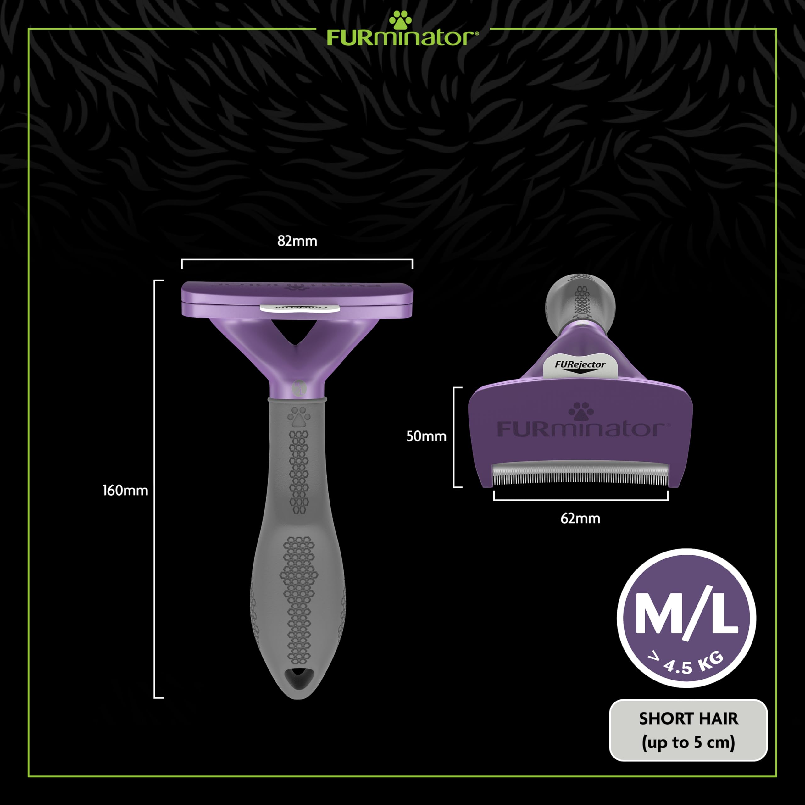 FURminator Undercoat deShedding Tool for Cats M/L Short Hair | Reduces Shedding 90% 5