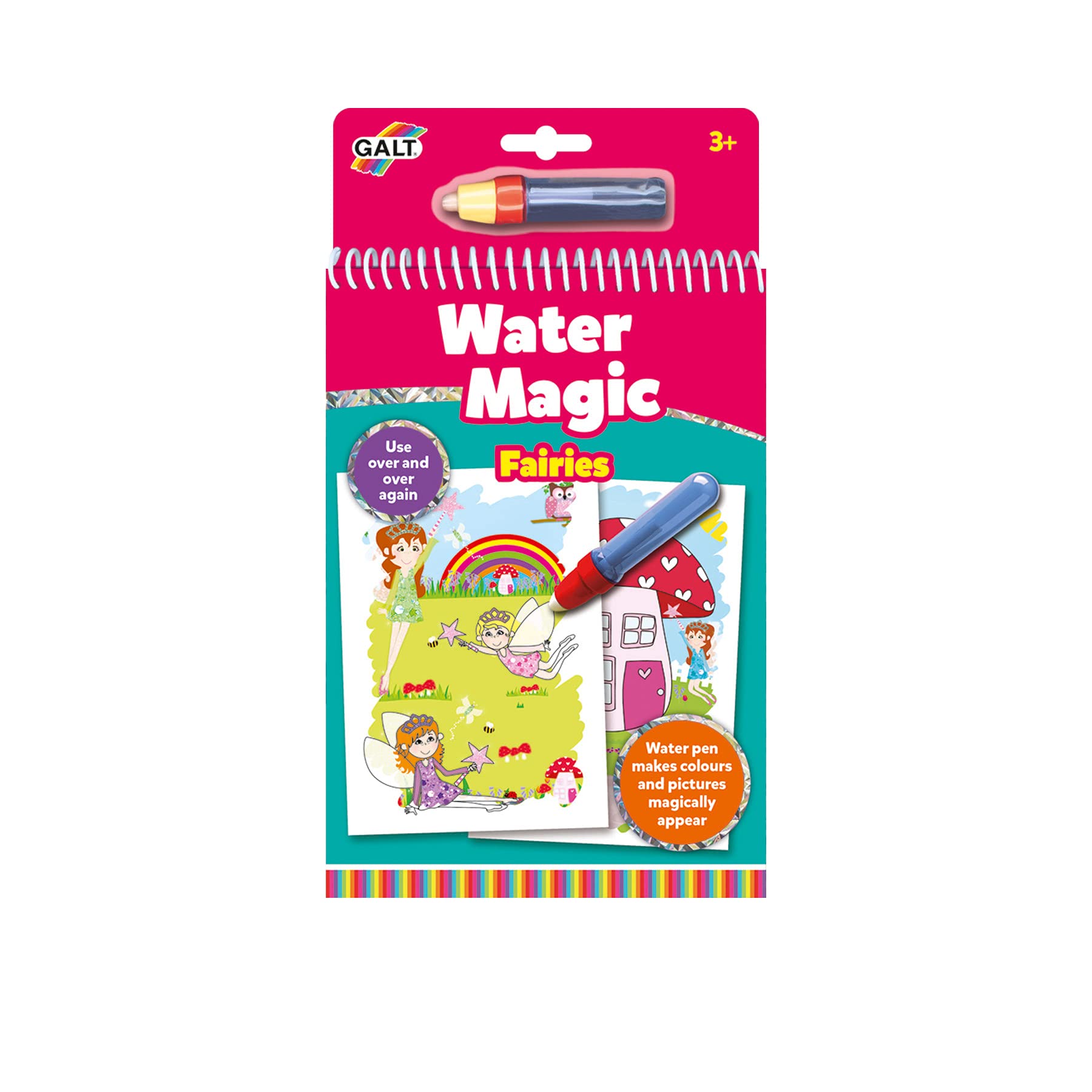 Galt Water Magic - Fairies Reusable Water Reveal Colouring Book for Kids 3+ 7