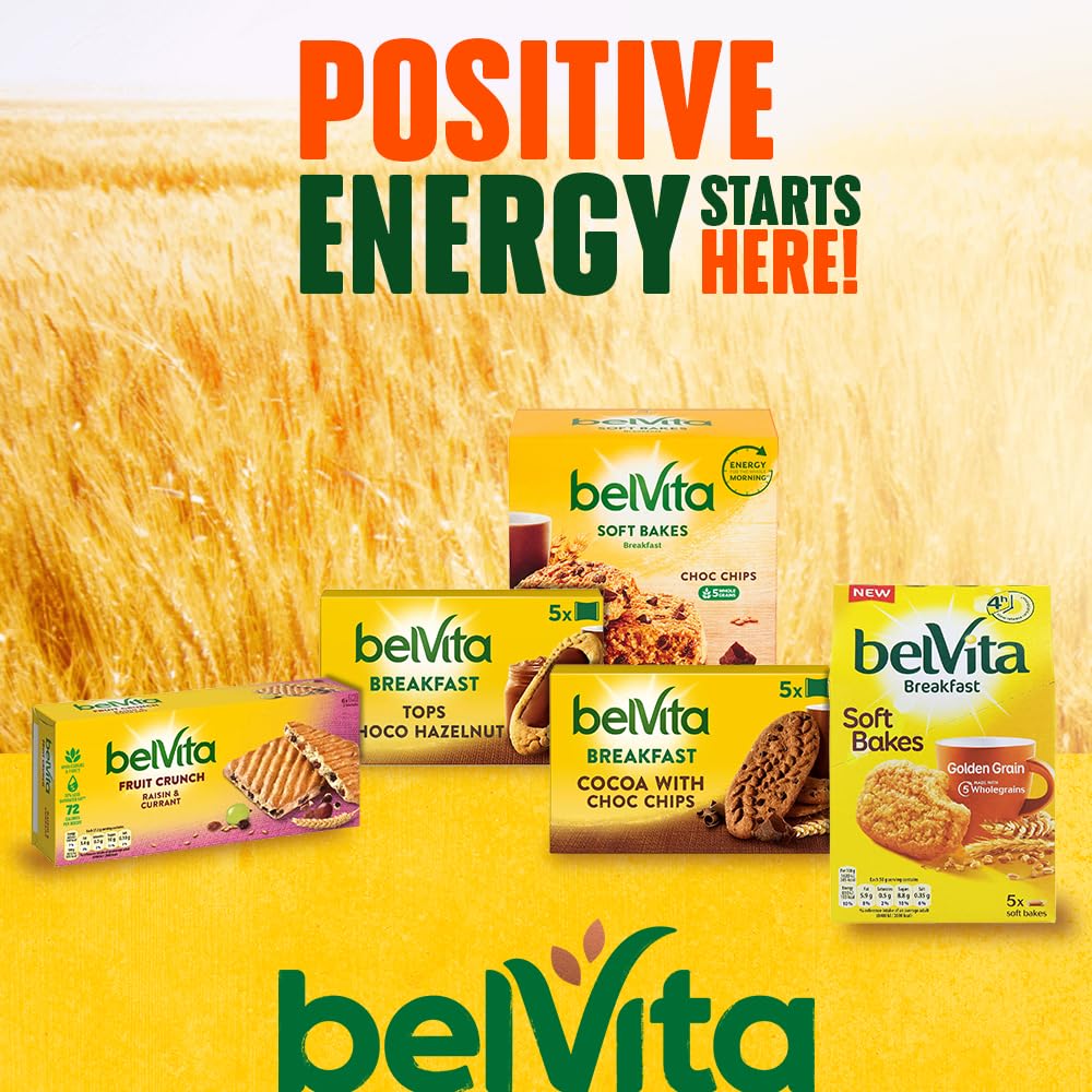 Belvita Breakfast Biscuits Soft Bakes Filled with Blueberry – Soft & Chewy On-the-Go Breakfast Snack 4