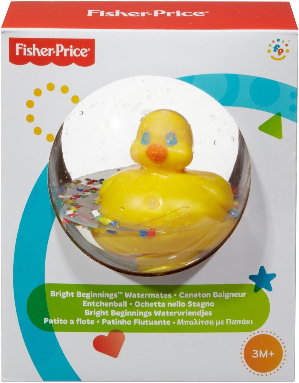 Fisher-Price Watermates Duck Ball - Floating Bath Toy for Babies & Toddlers 3