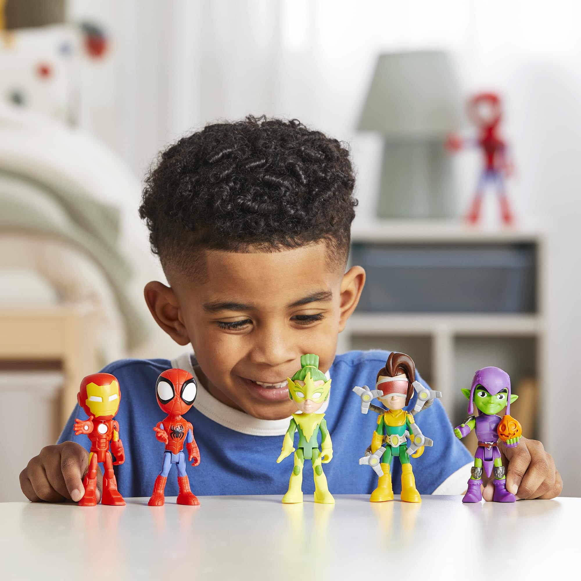 Marvel Spidey and His Amazing Friends Friends & Foes Pack - 5-Pack Poseable Action Figures for Kids 3