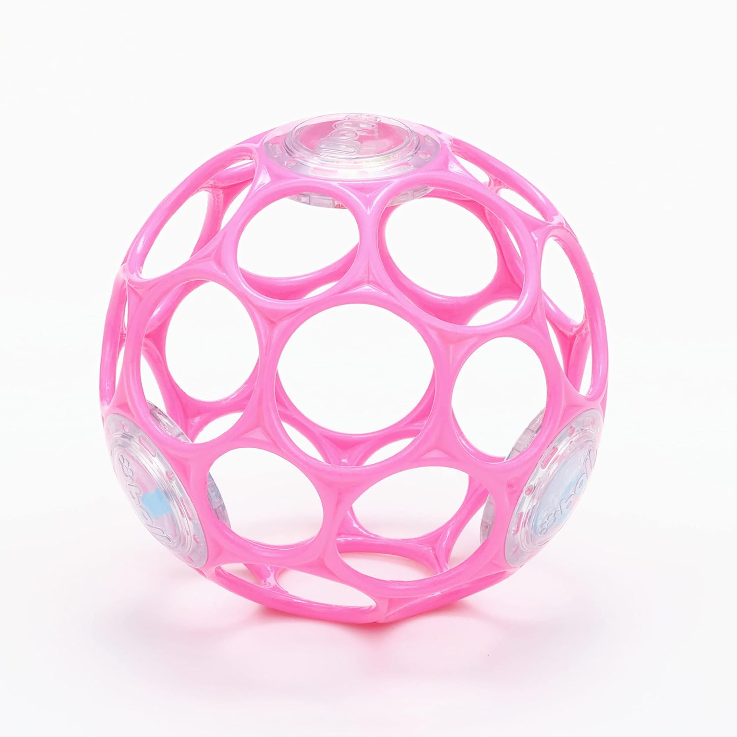 Bright Starts Oball Rattle Easy-Grasp Toy - Pink, Newborn+ 4