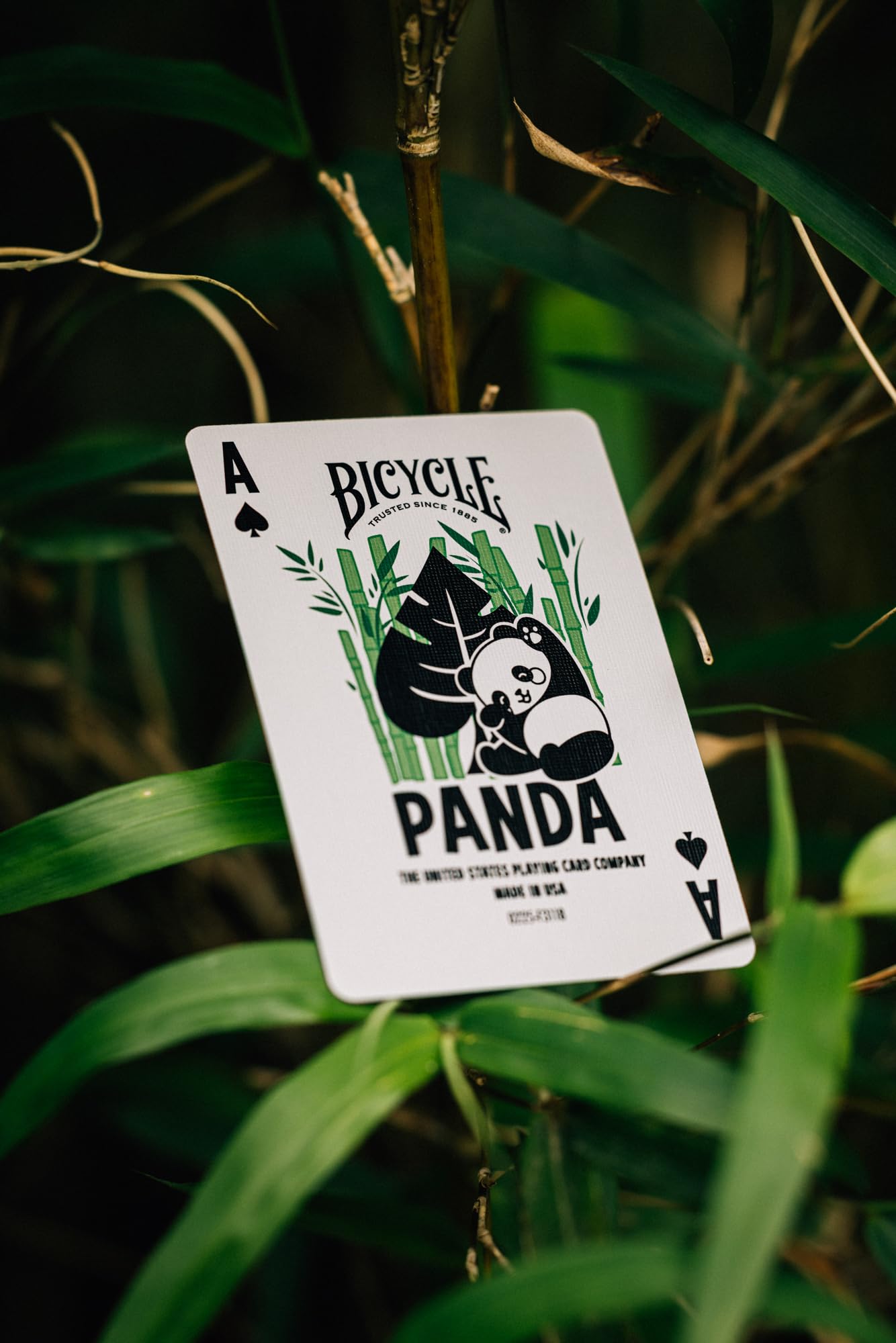 Bicycle Panda Cute Animal Playing Cards, 1 Deck, Green 12