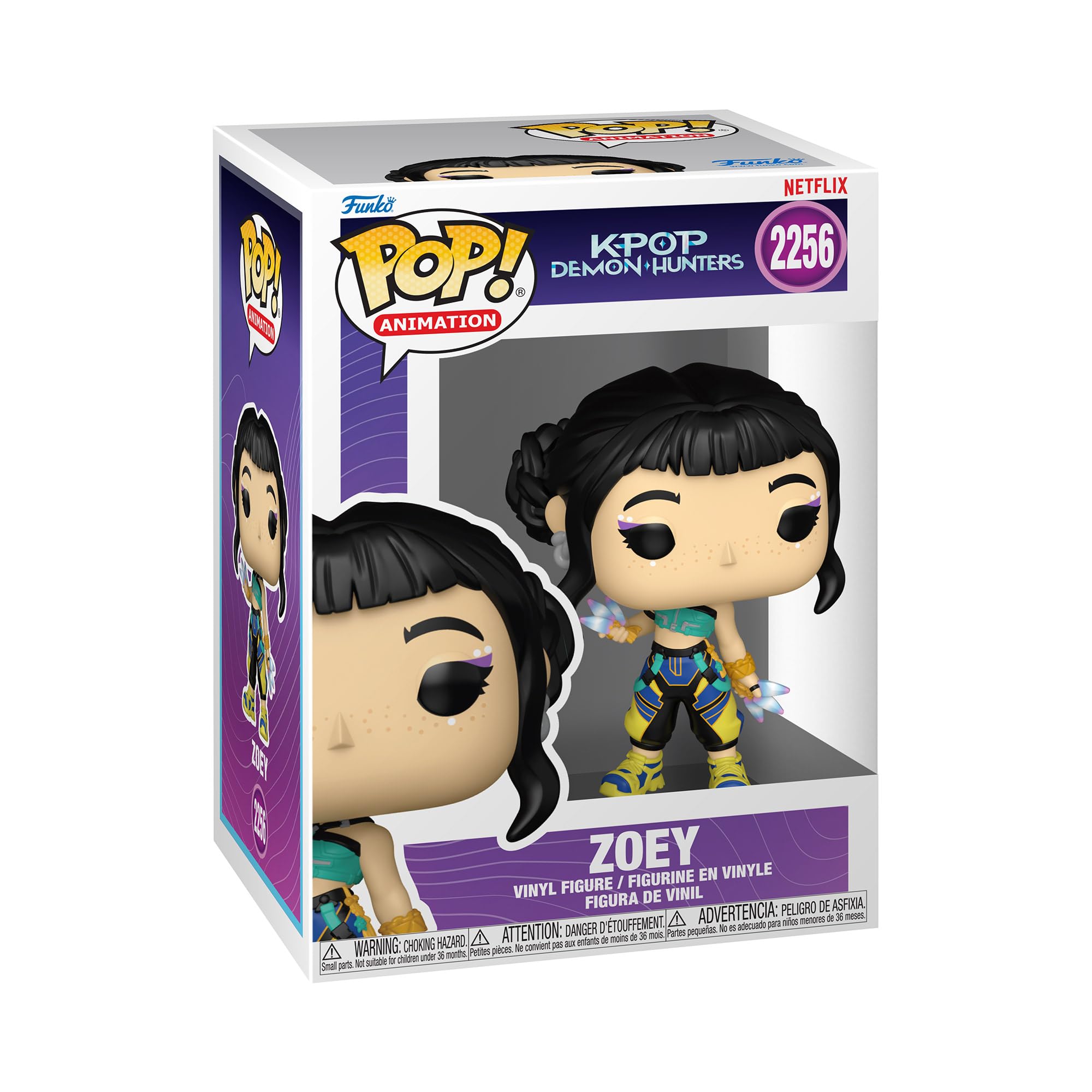 Funko Pop Animation: KPop Demon Hunters - Zoey Chibi Vinyl Figure - 3.75 Inches