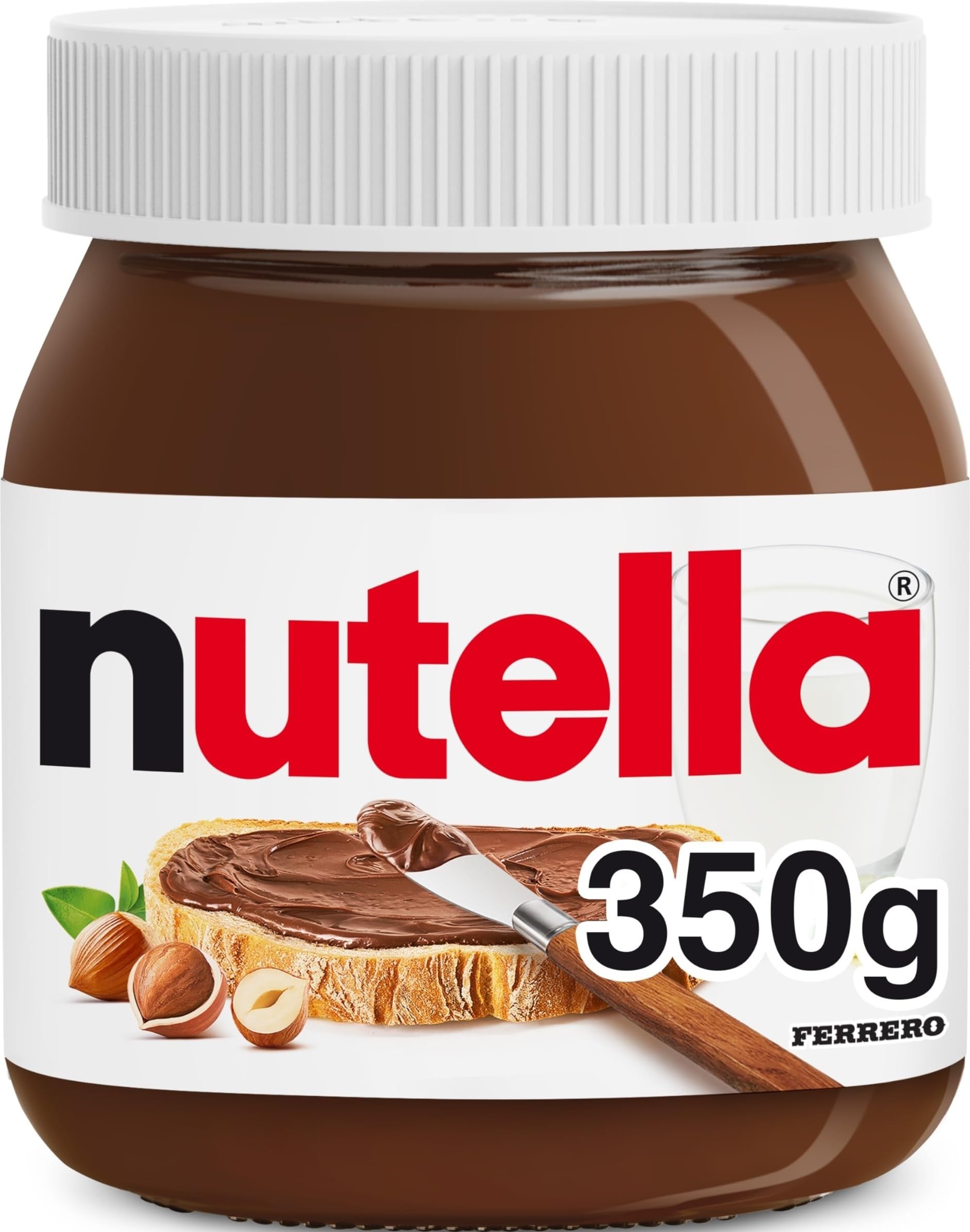 Nutella Hazelnut Chocolate Spread - 350g Jar | Suitable for Vegetarians