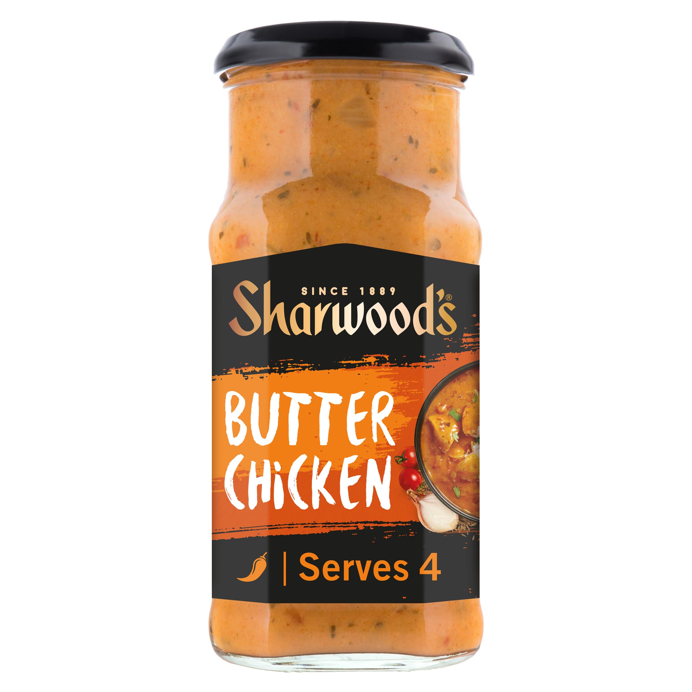 Sharwood's Butter Chicken Mild Curry Sauce – Rich & Creamy Tomato-Based Cooking Sauce