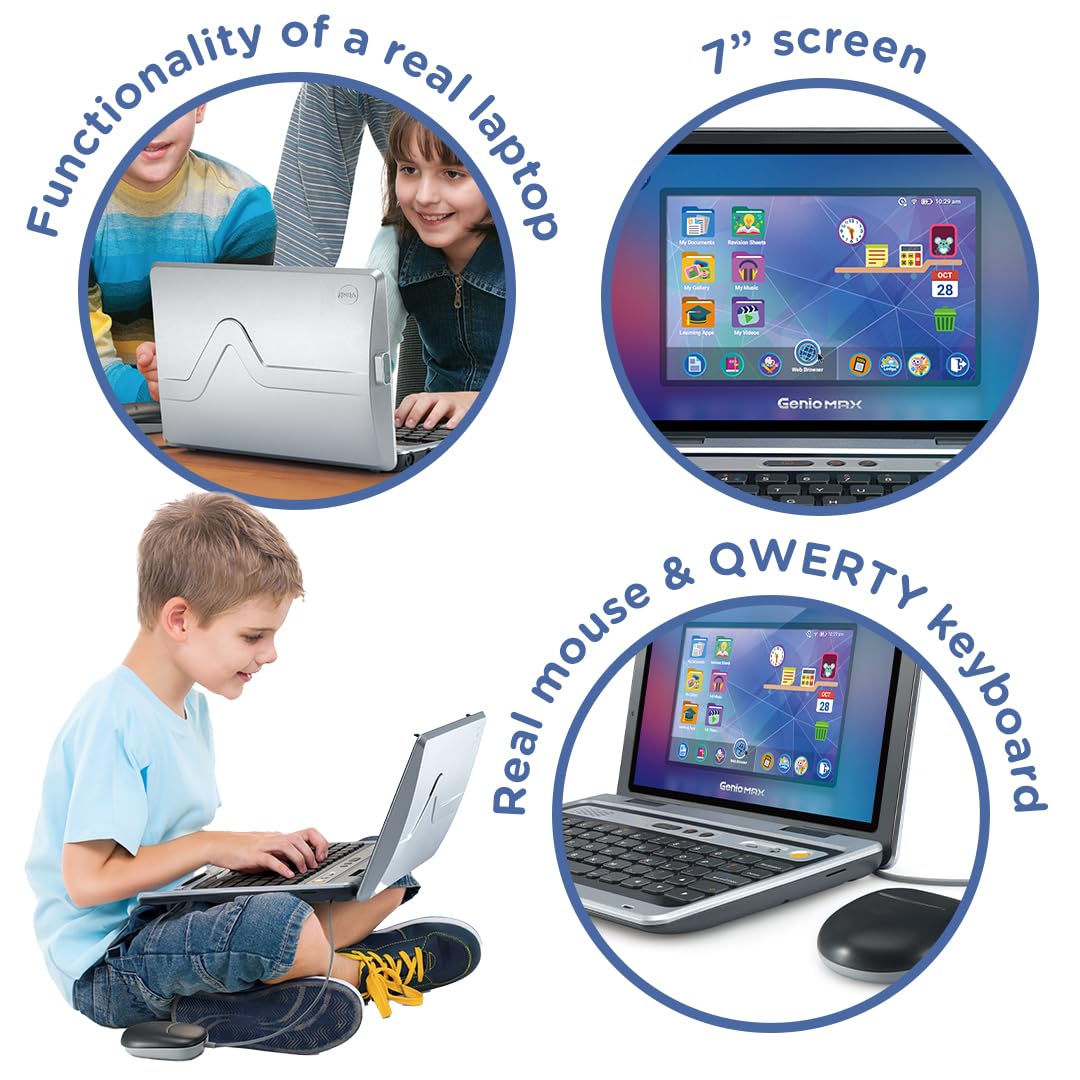 VTech Genio MAX My First Laptop - Educational Computer for Kids 5+ Years 7