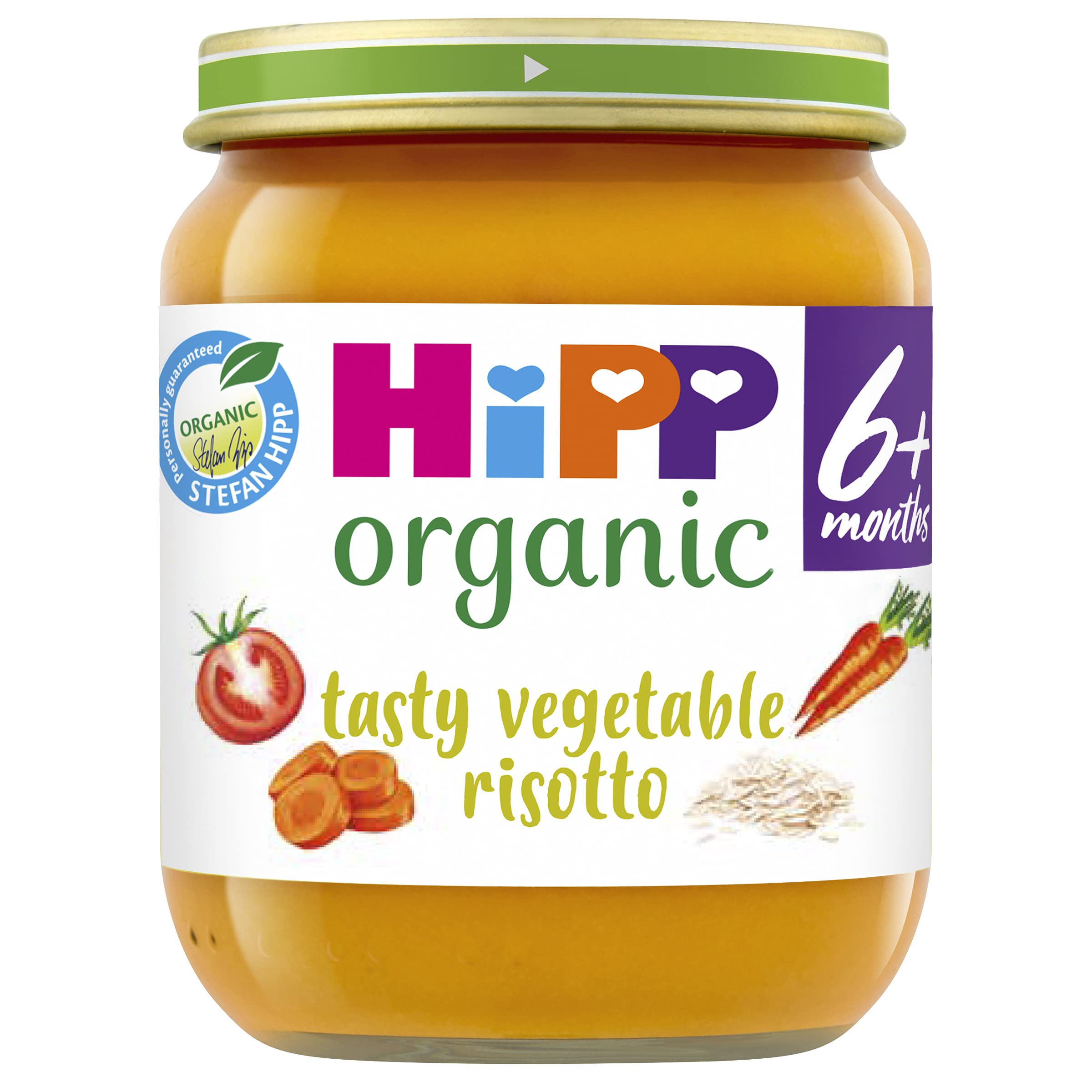 HiPP Organic Tasty Vegetable Risotto Baby Food Jar 6+ Months (6 x 125g)