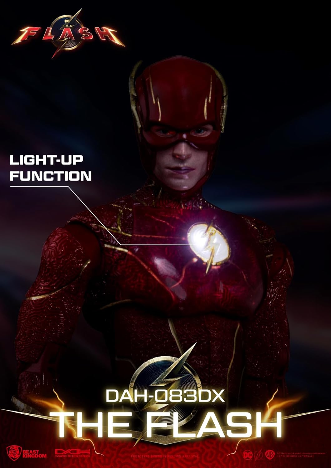 Beast Kingdom The Flash Dynamic Action Heroes Deluxe Version 1/9 Scale Action Figure (BKDDAH-083DX)