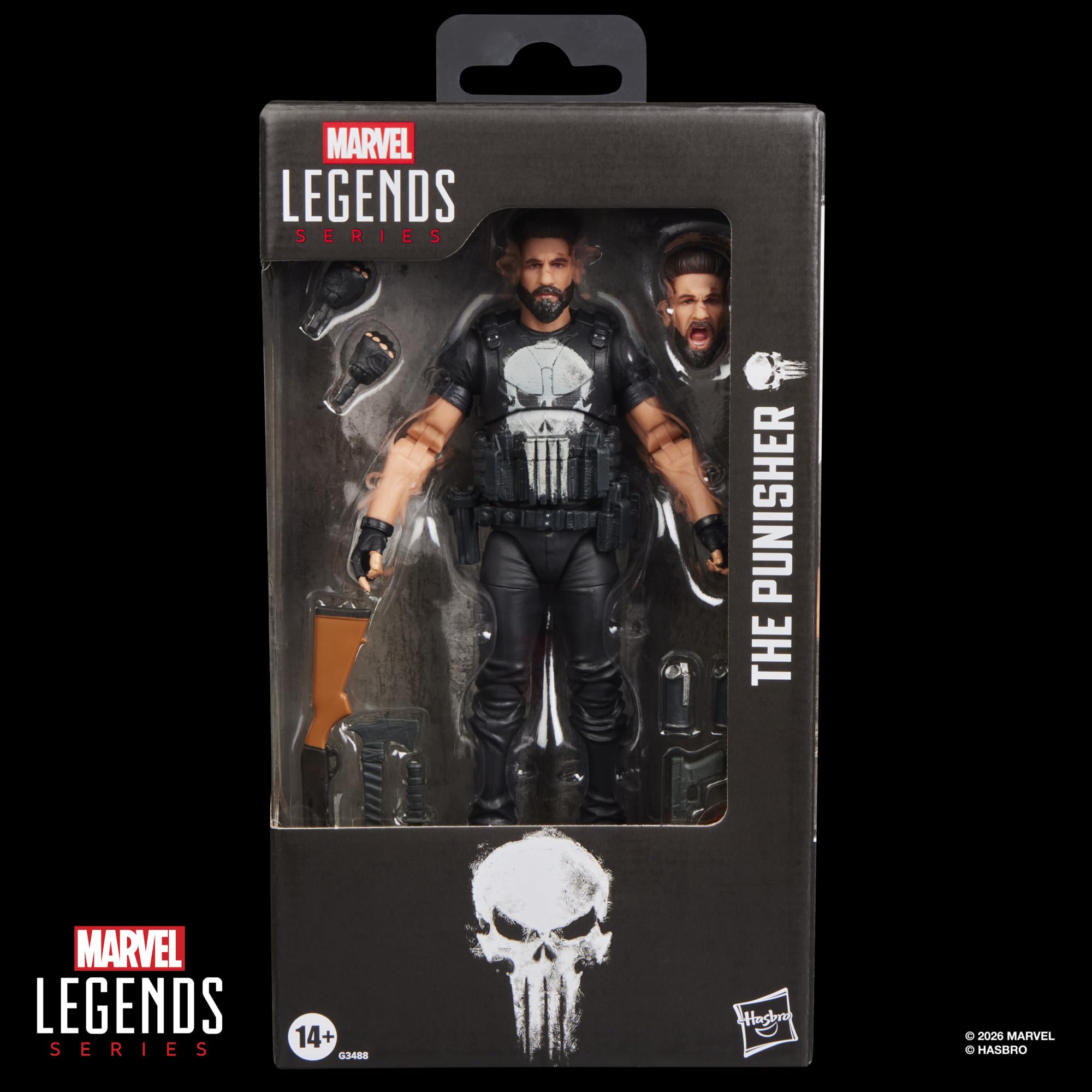 Marvel Legends Series Punisher Action Figure | 15-cm Scale | 10 Accessories