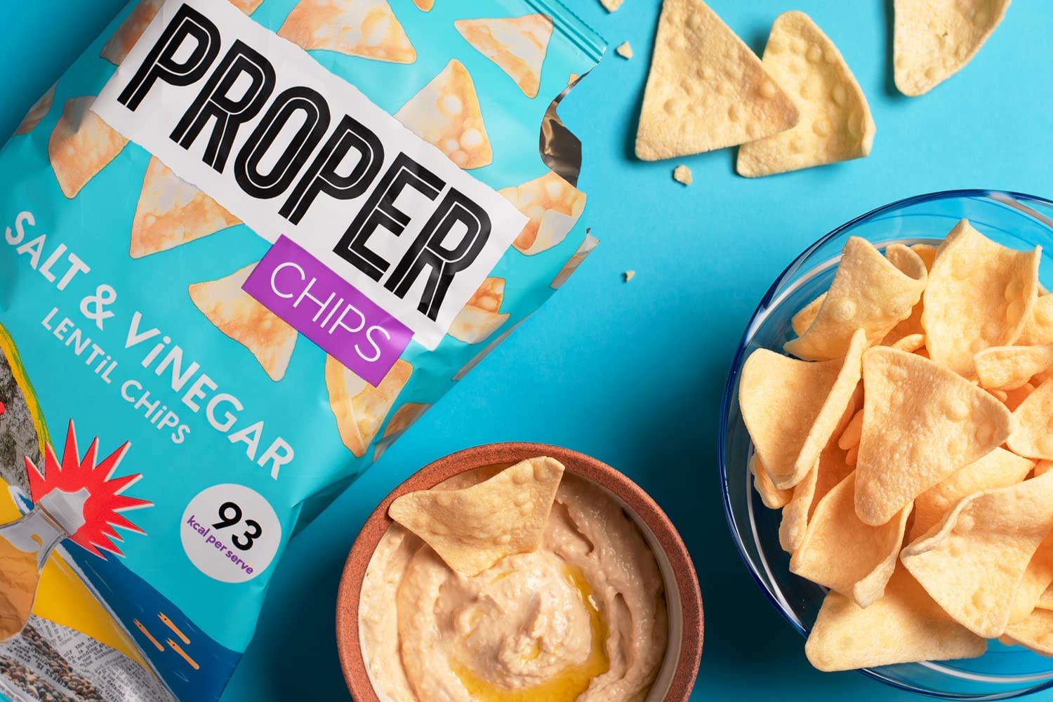 PROPER - Salt & Vinegar Lentil Chips, Vegan Gluten-Free Snacks, 85g Multipack (8 Packs) 5