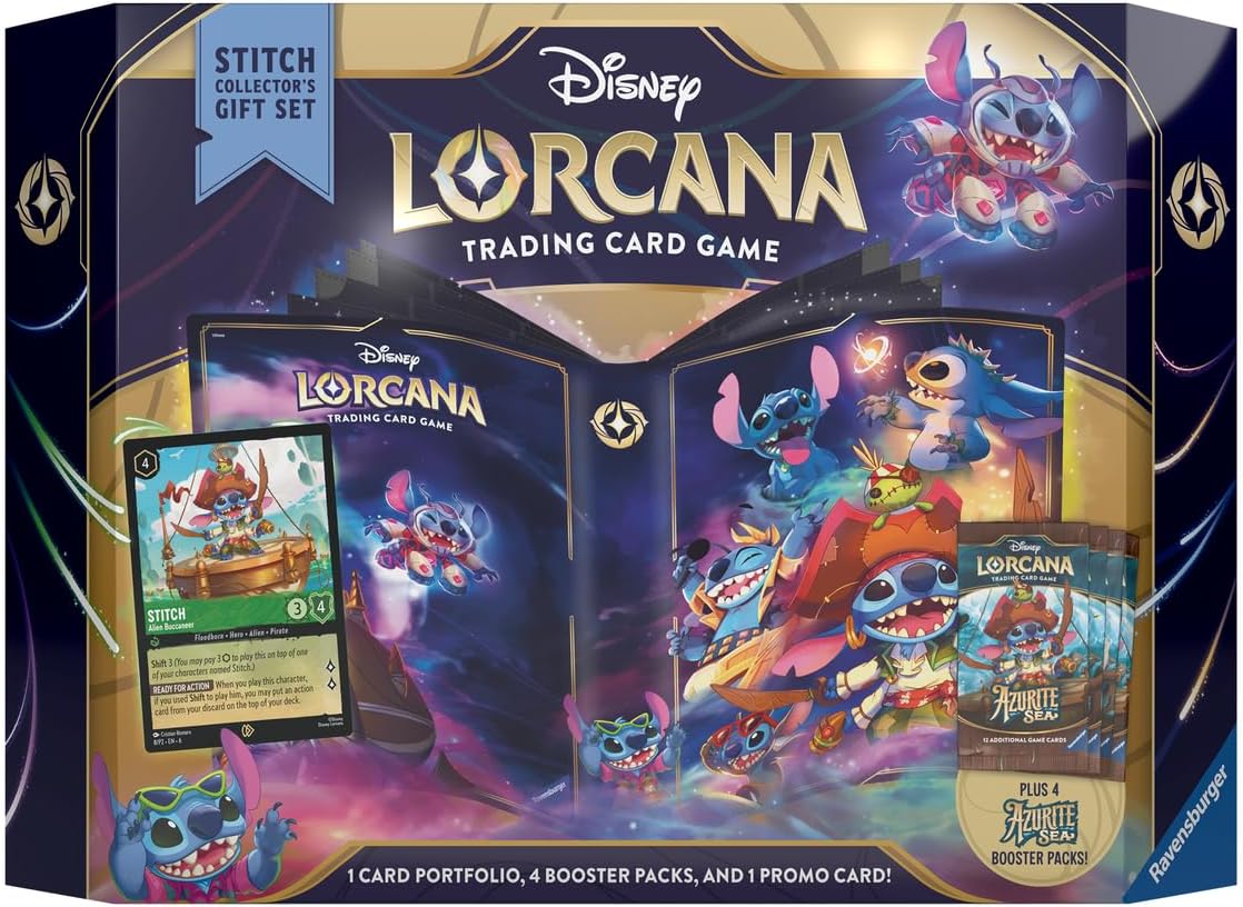 Ravensburger Disney Lorcana Azure Sea Stitch Collector Gift Set Trading Cards 4