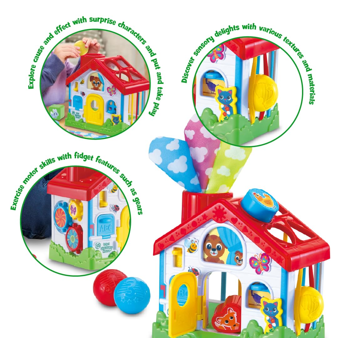 LeapFrog 4-in-1 Discovery House - Educational Early Learning Toy for Toddlers 6-24 Months 3