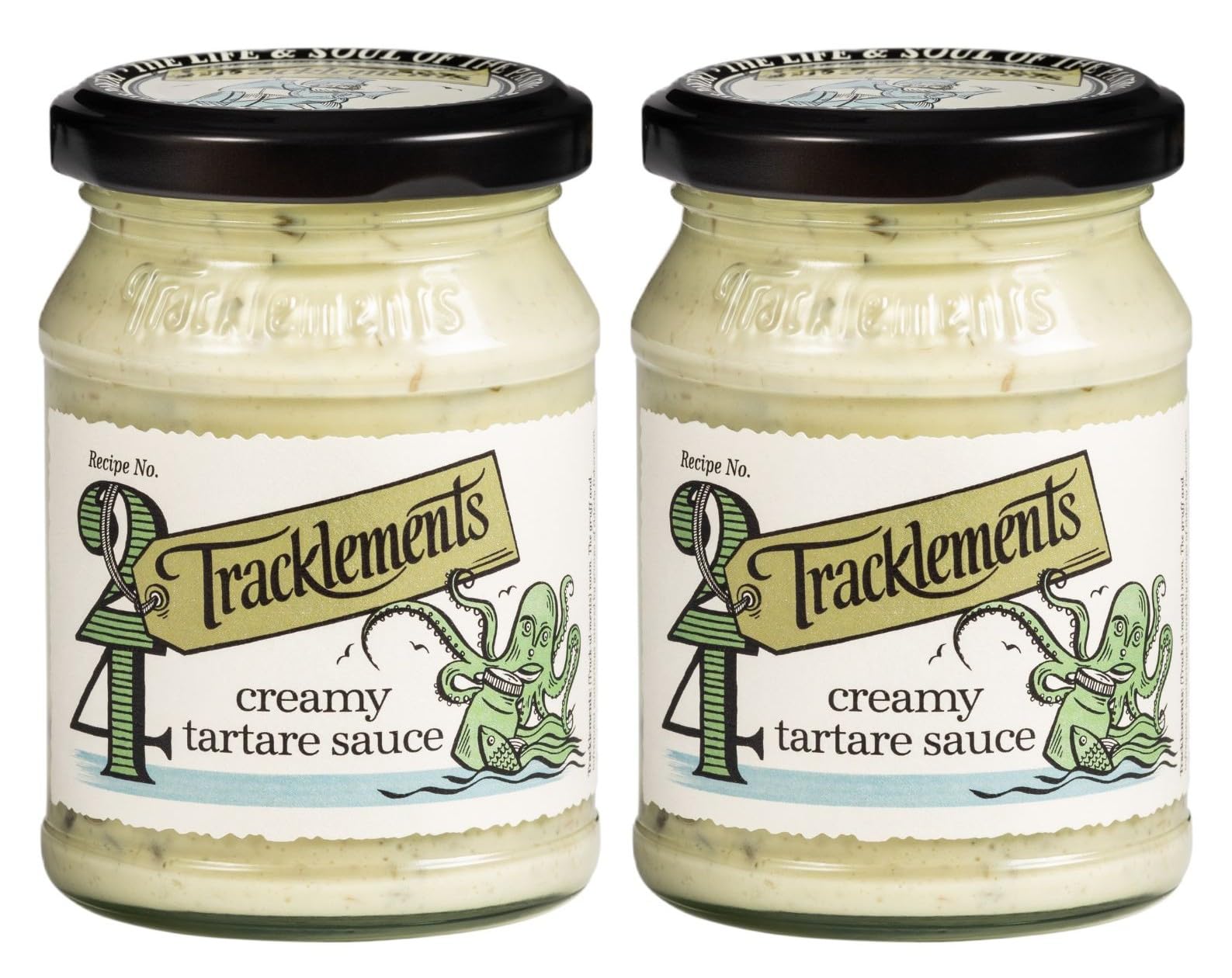 Tracklements Creamy Tartare Sauce - Tangy & Herby | Gluten Free, Vegetarian | 160g (Pack of 2)