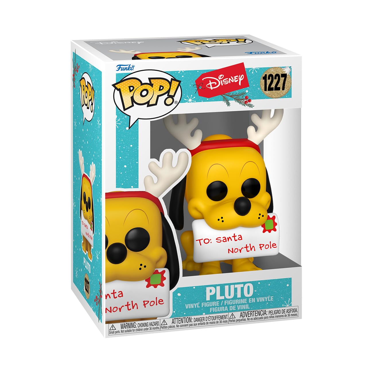 Funko Disney Holiday Pluto - Collectible Vinyl Figure | Approx. 3.75 Inches | Vinyl Material 1