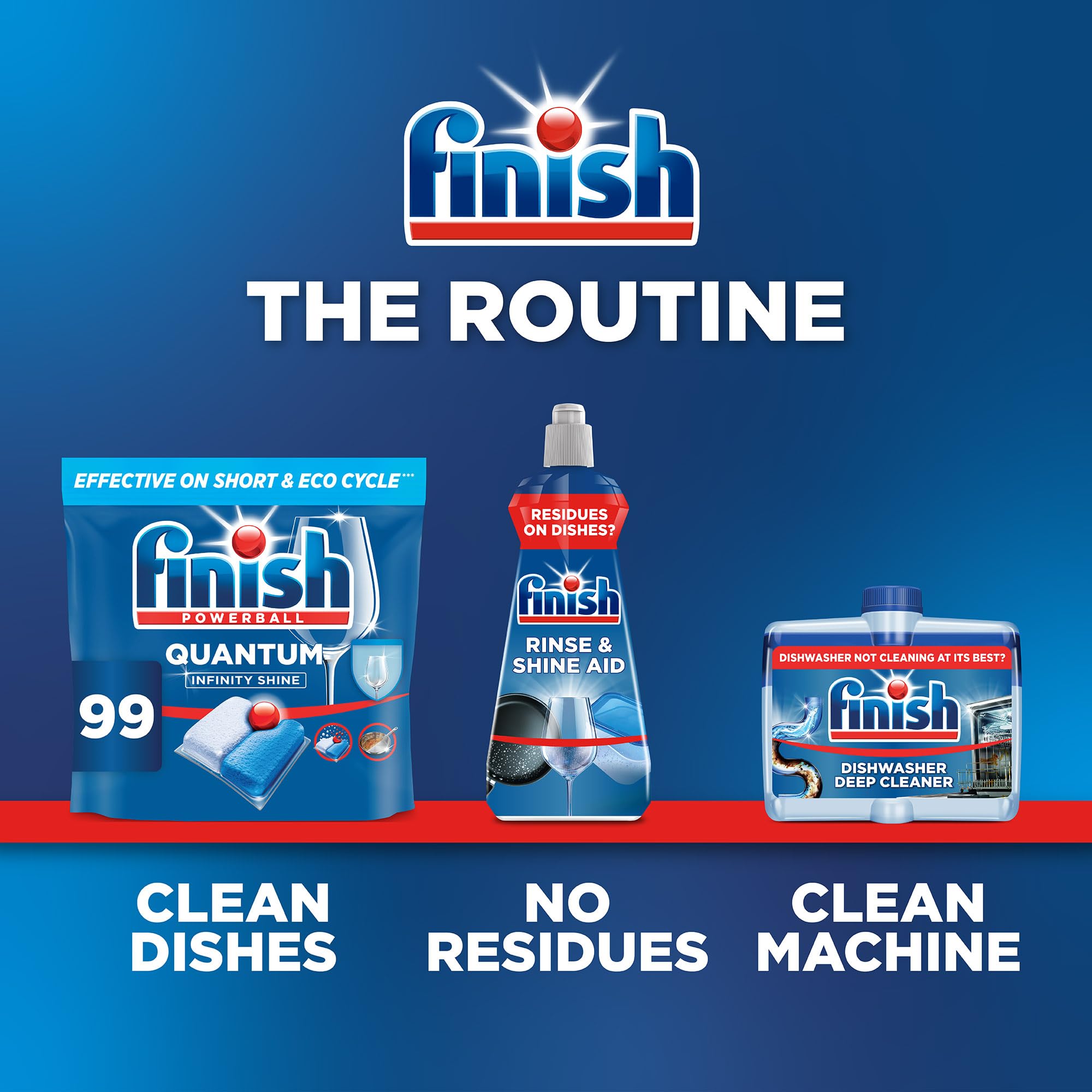 Finish Quantum Infinity Shine Dishwasher Detergent Tablets - 83 Count, Regular Scent 8