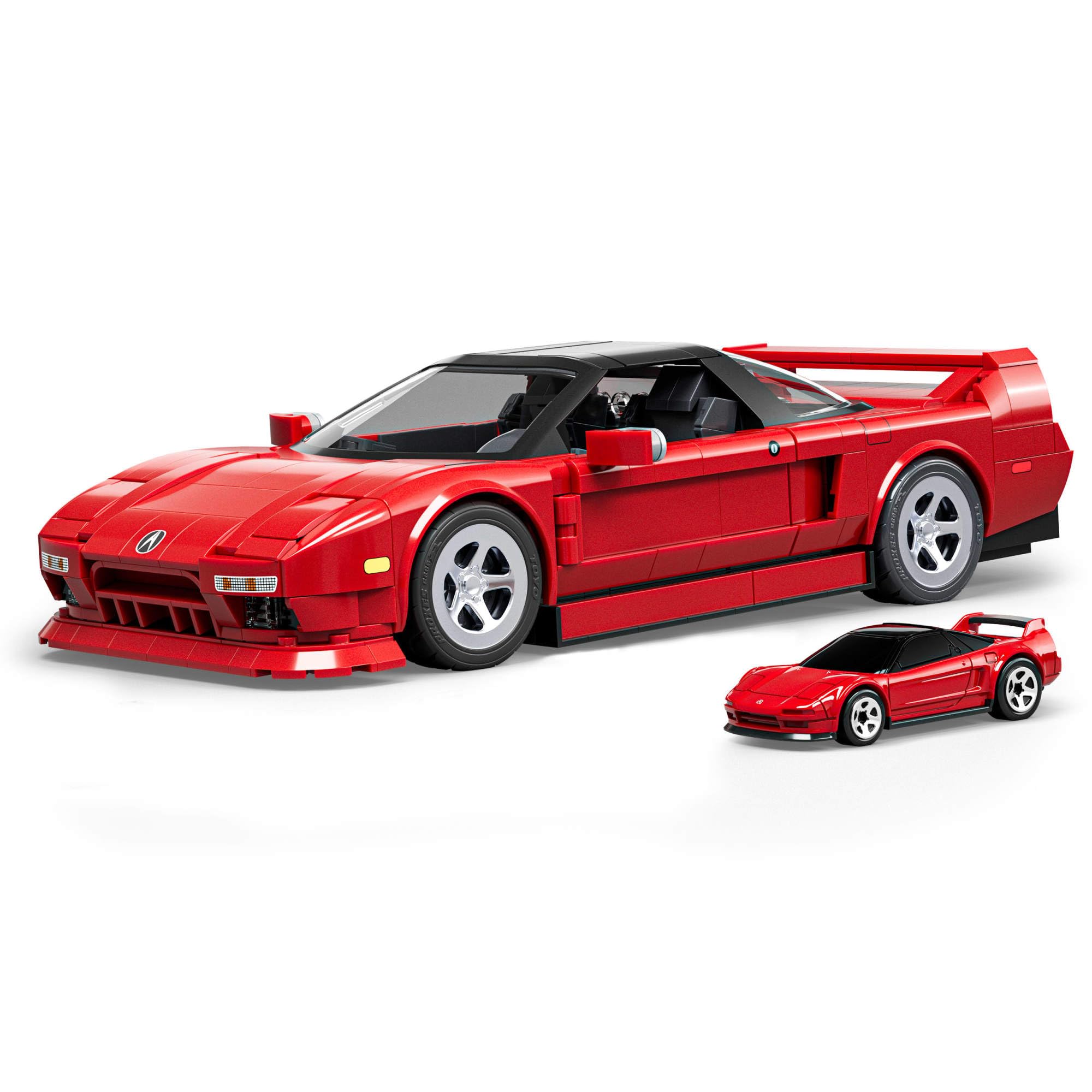 Mattel Brick Shop Hot Wheels Elite Series '90 Acura NSX Building Set - 871-Piece Vehicle Model for Ages 10+