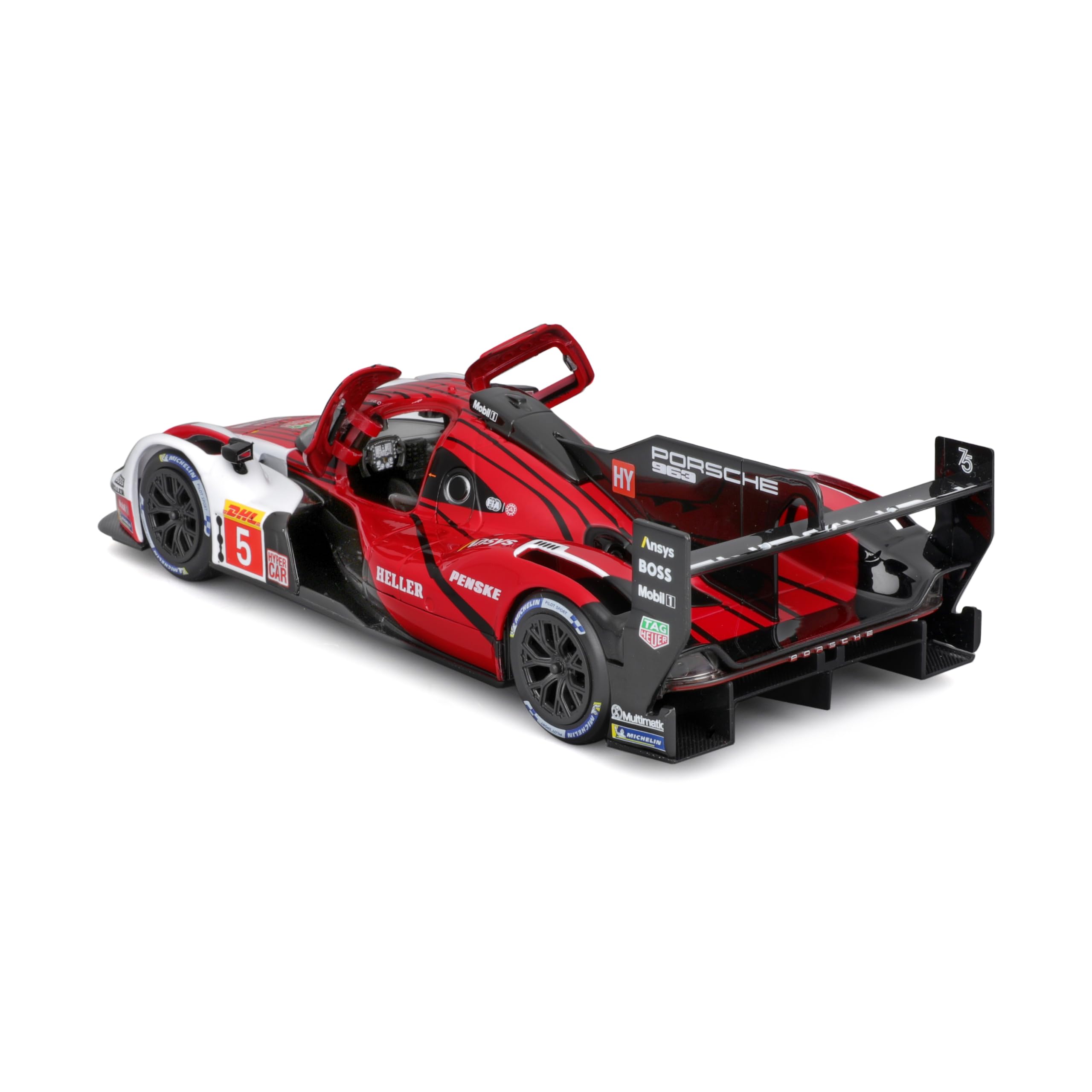Bburago Porsche Penske 963 GTP Race Car - 1:24 Scale Die-Cast Replica | Blue | 2023 Model 4