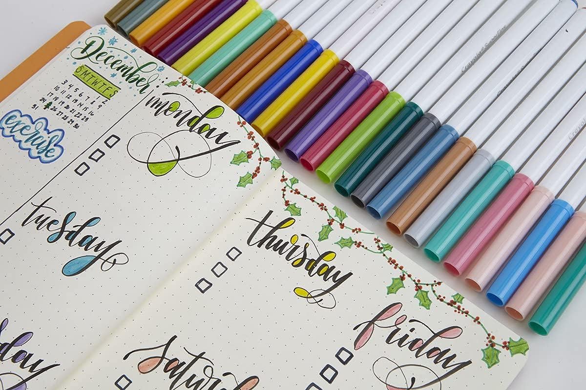 CRAYOLA Pastel SuperTips Washable Markers - Washable Felt Tip Pens for Kids, Ages 3+, Pack of 36 3