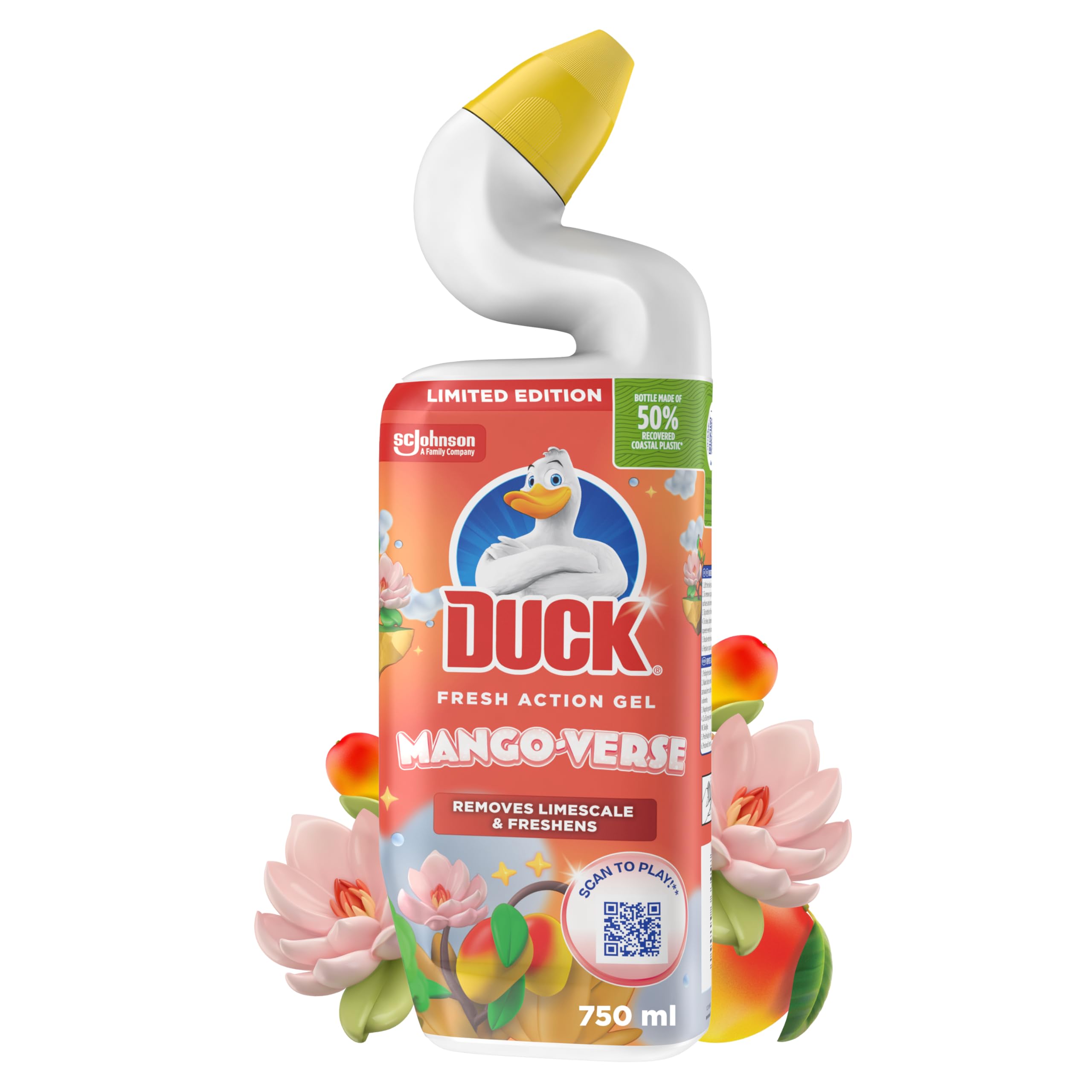 Duck - Deep Action Gel Toilet Cleaner Liquid with Mango Verse Fragrance