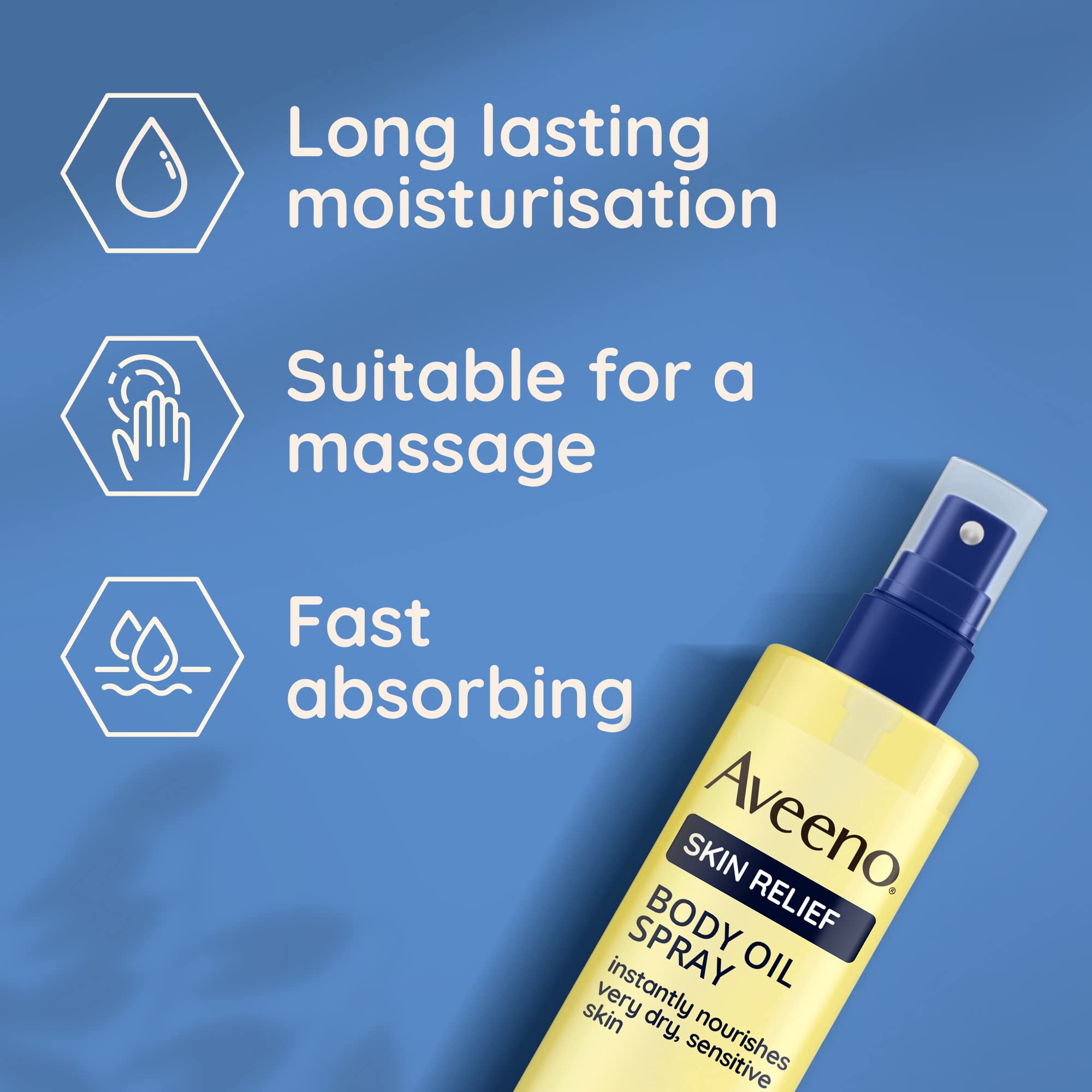 Aveeno Skin Relief Body Oil Spray (200ml) - Nourishing Moisturizing Oil for Dry, Sensitive Skin with Oat & Jojoba Oil 6